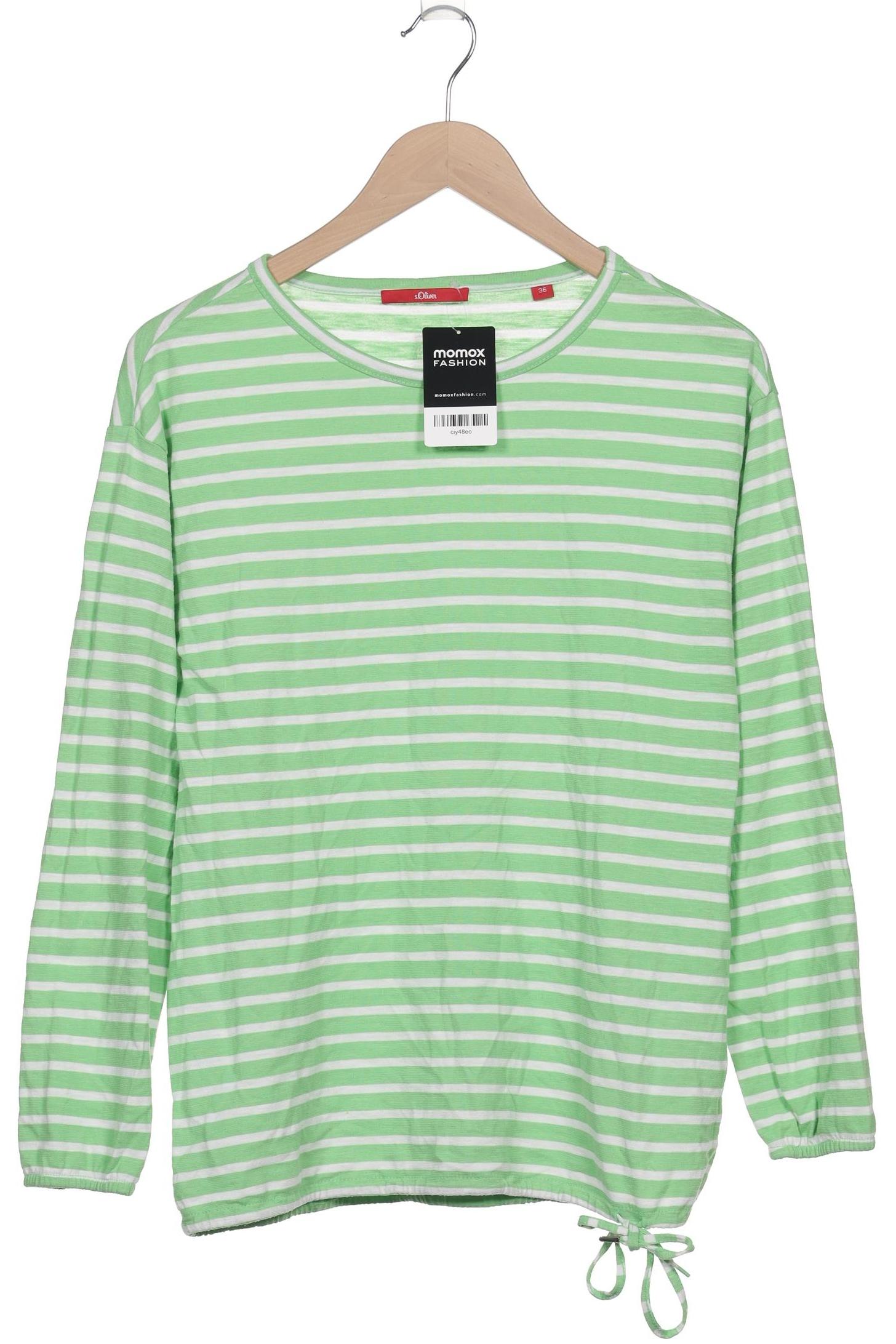 

s.Oliver Damen Langarmshirt, grün, Gr. 36