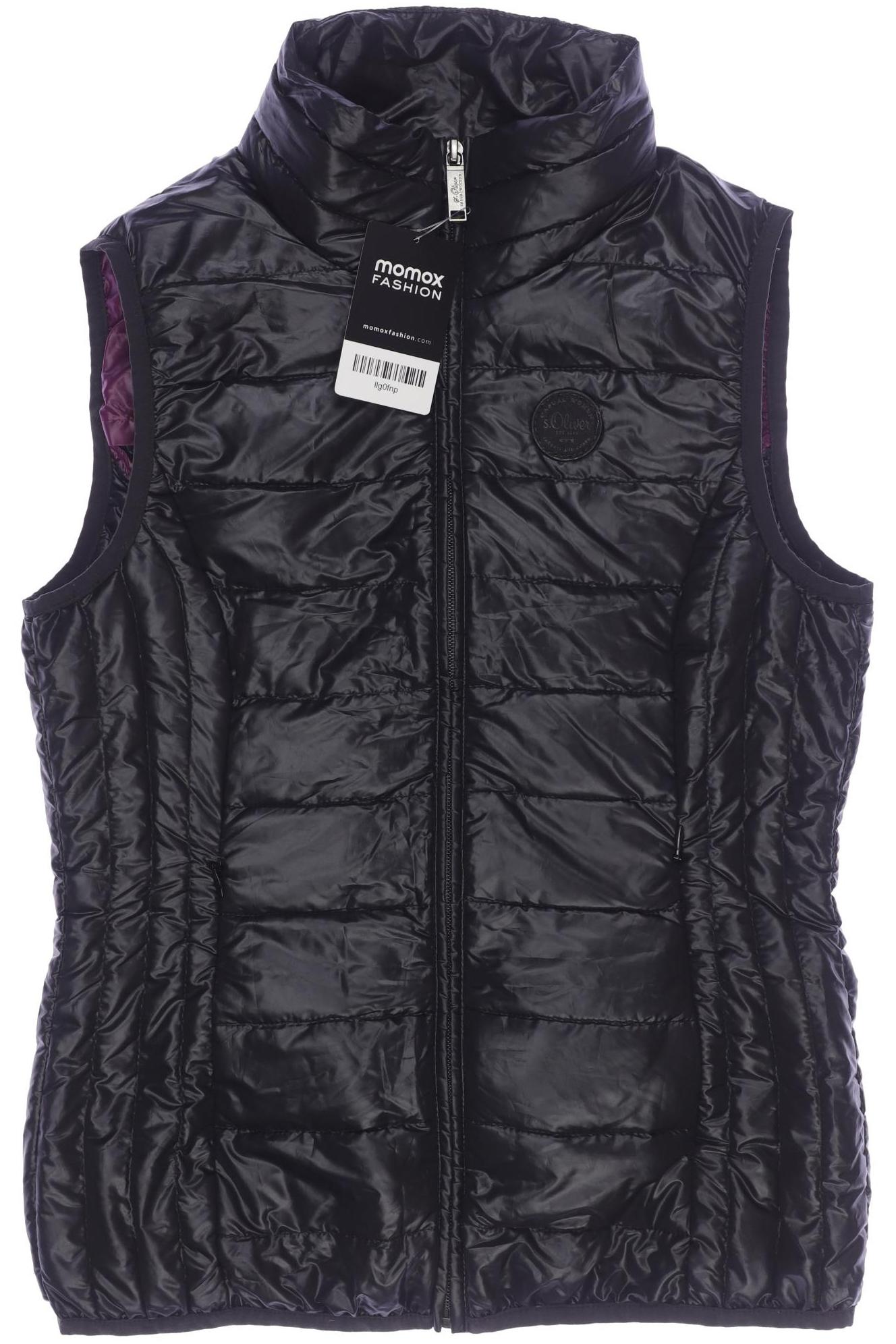

s.Oliver Damen Weste, schwarz, Gr. 34