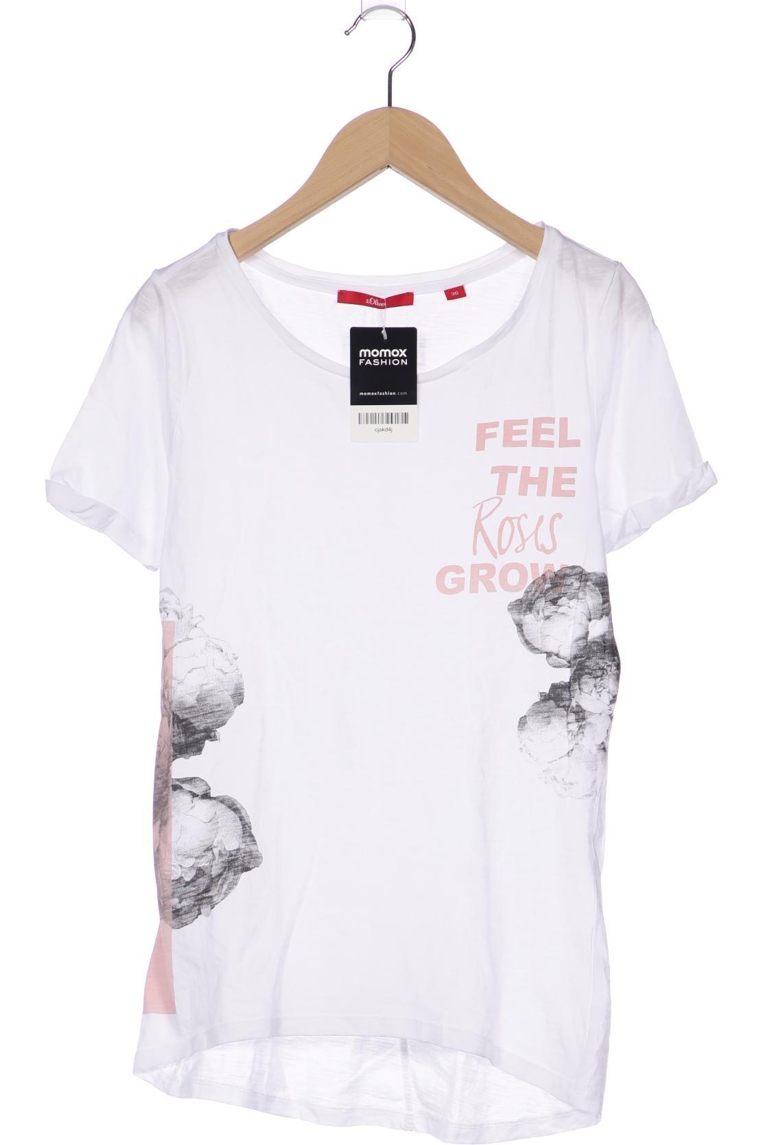 

s.Oliver Damen T-Shirt, weiß, Gr. 36