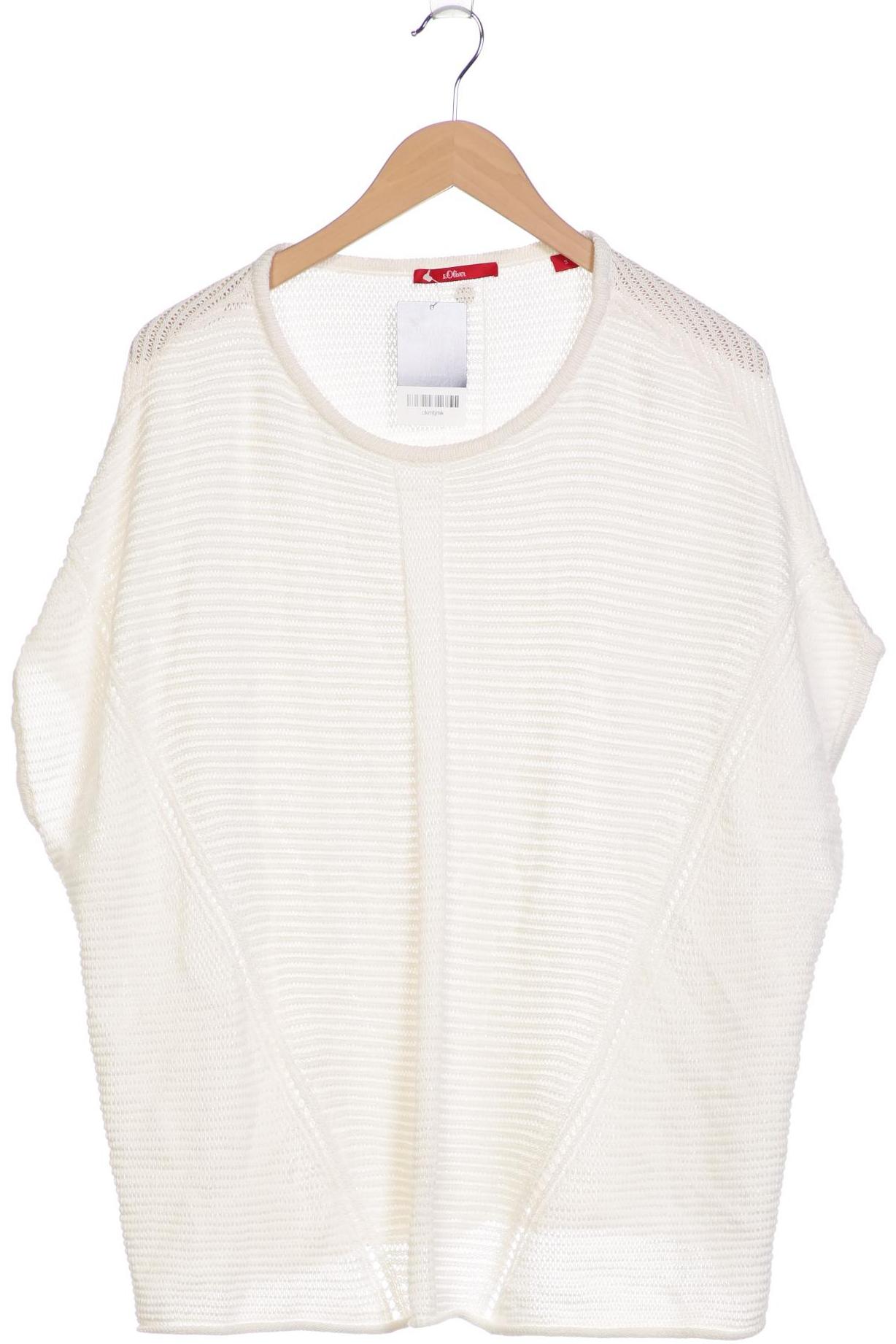 

s.Oliver Damen Pullover, weiß, Gr. 36
