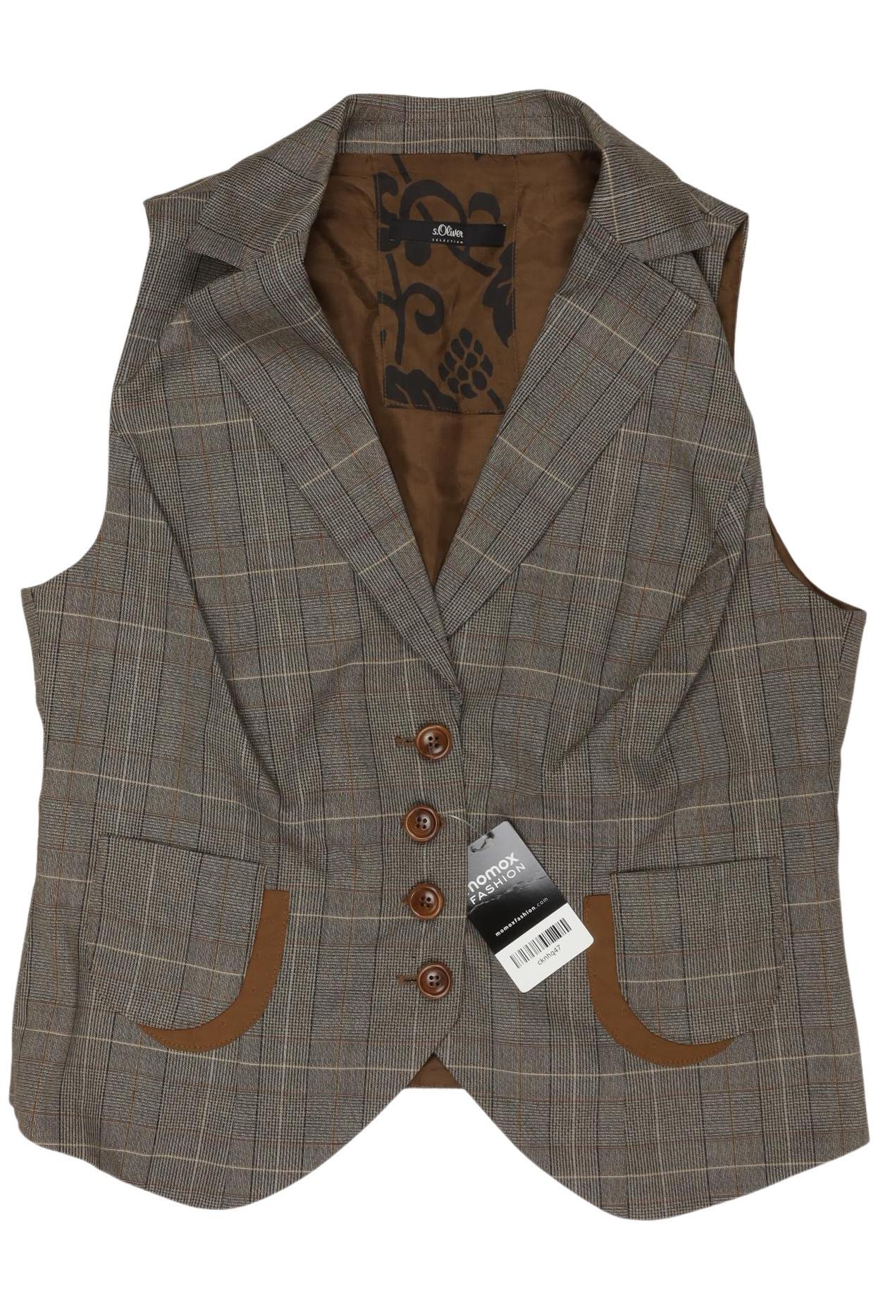 

s.Oliver Damen Weste, braun, Gr. 42