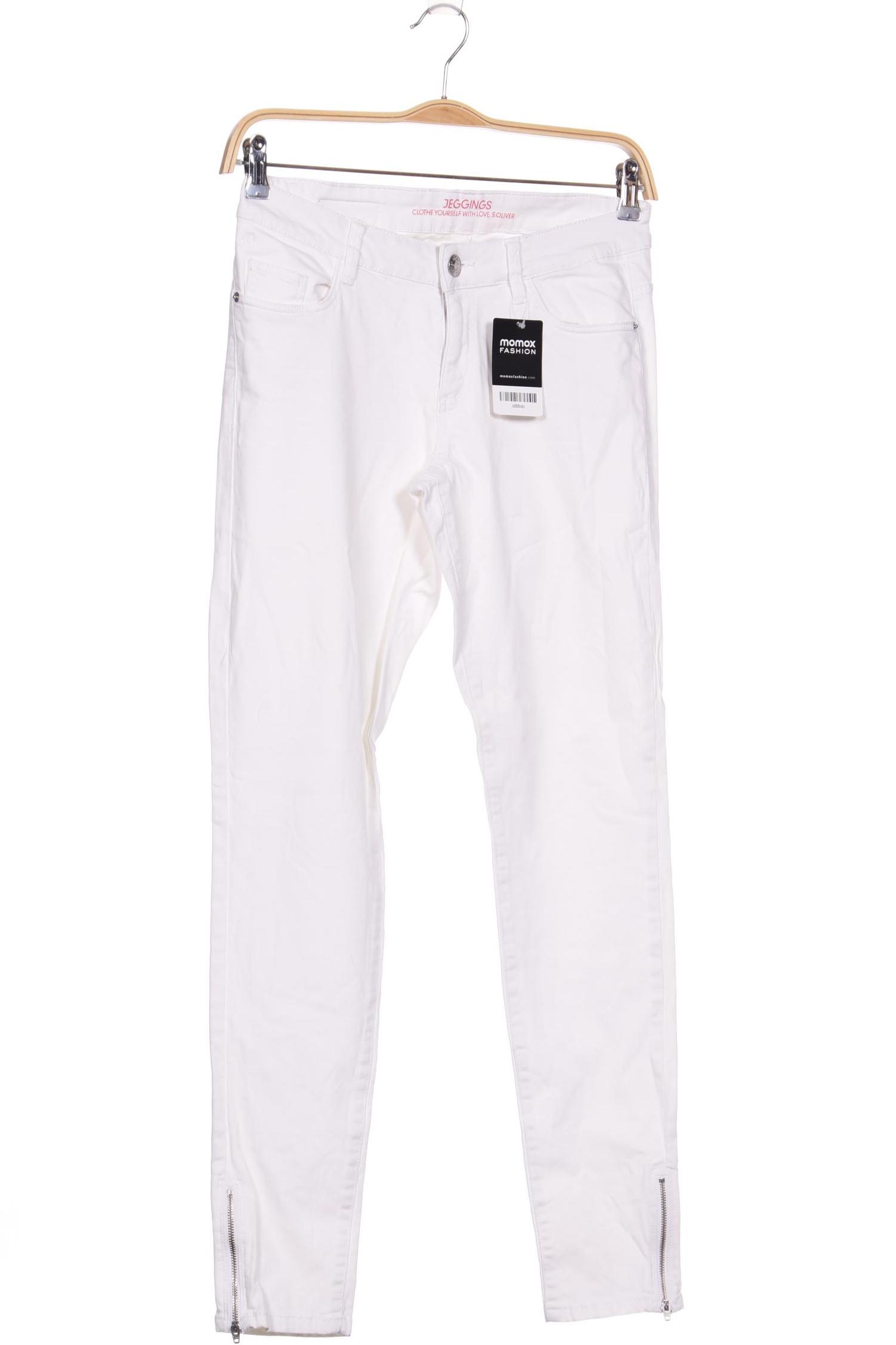 

s.Oliver Damen Jeans, weiß