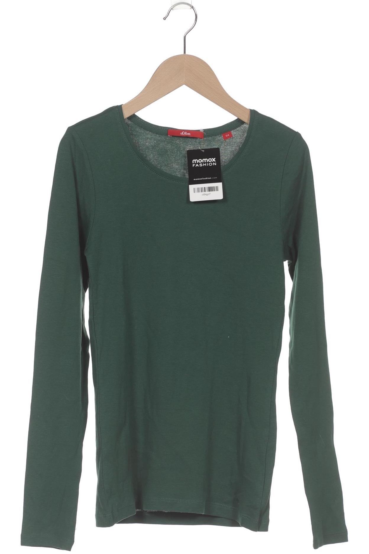 

s.Oliver Damen Langarmshirt, grün, Gr. 34