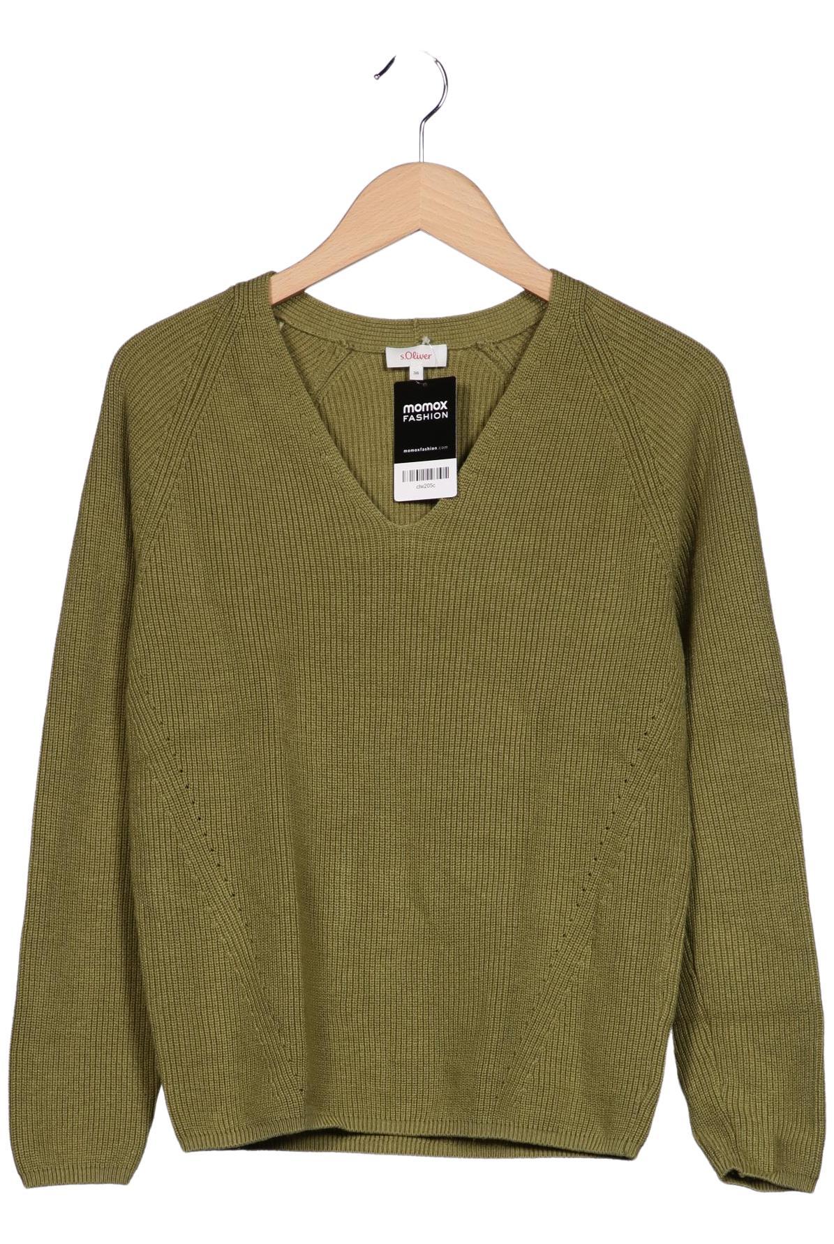 

s.Oliver Damen Pullover, grün, Gr. 38