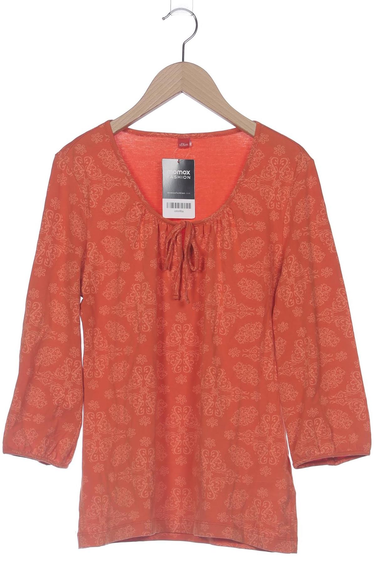 

s.Oliver Damen Langarmshirt, orange, Gr. 40