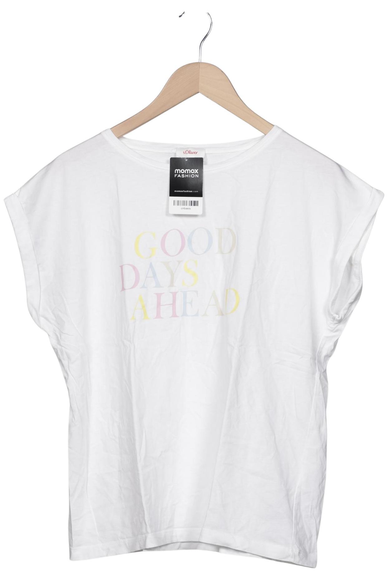 

s.Oliver Damen T-Shirt, weiß, Gr. 42