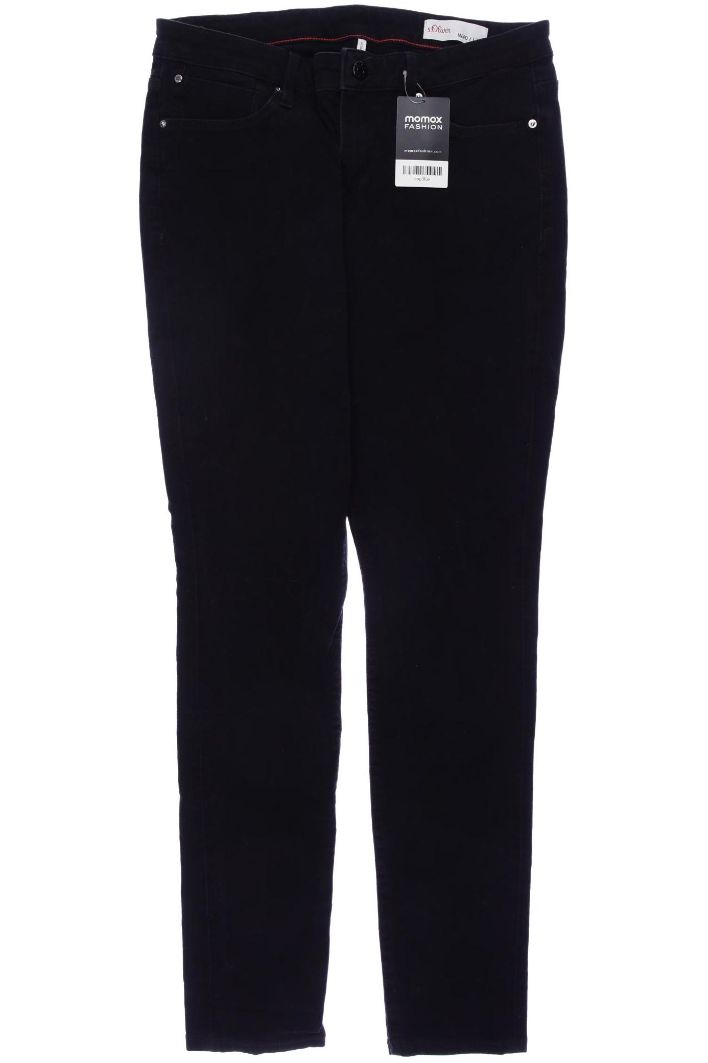 

s.Oliver Damen Jeans, schwarz