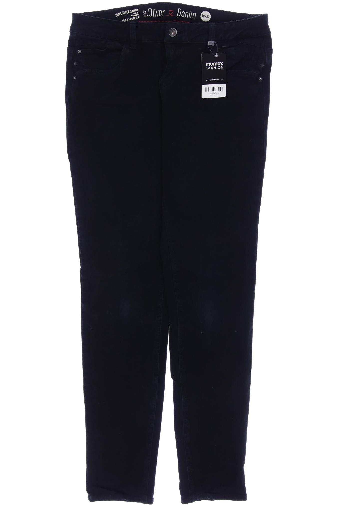 

s.Oliver Damen Jeans, schwarz