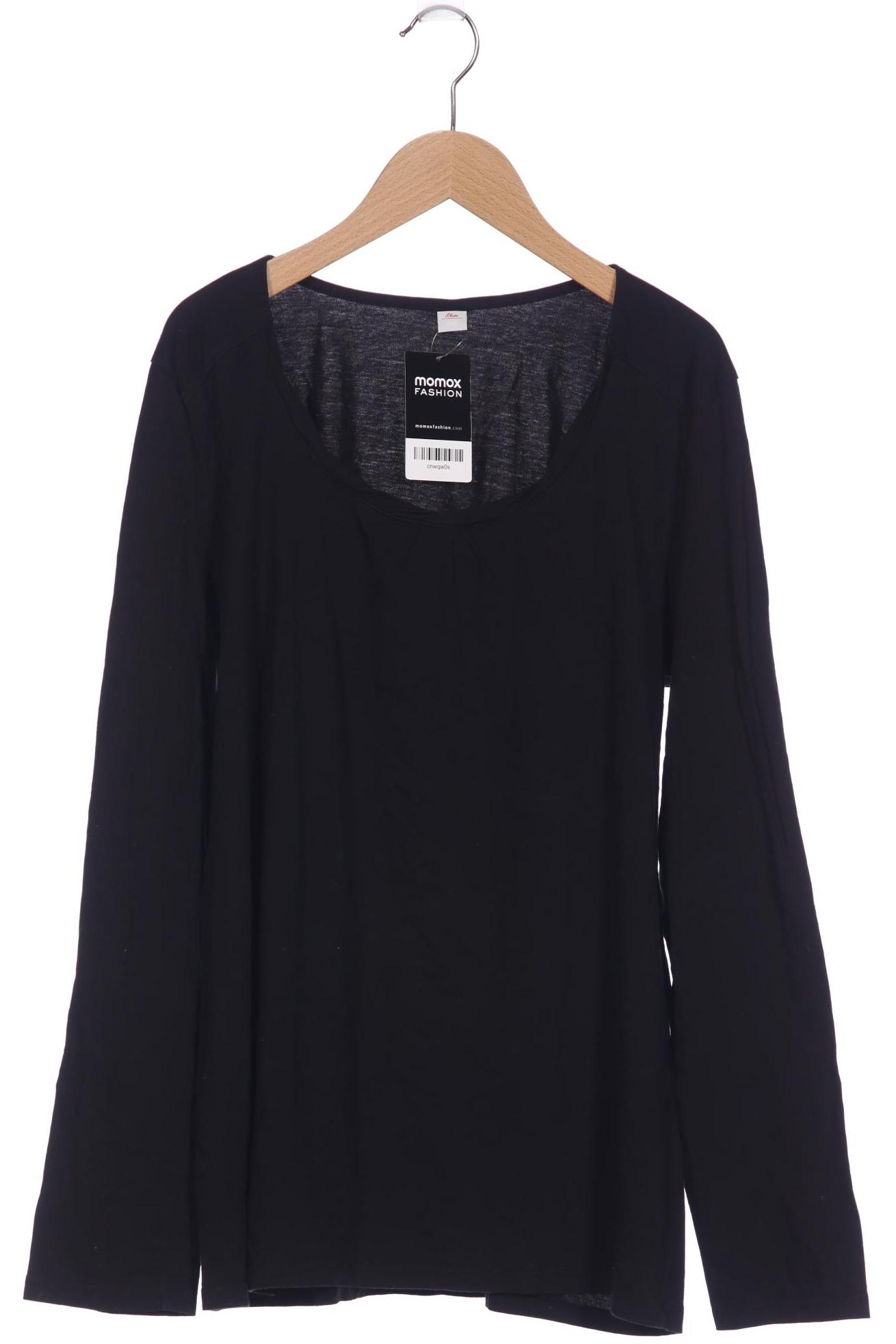 

s.Oliver Damen Langarmshirt, schwarz, Gr. 46