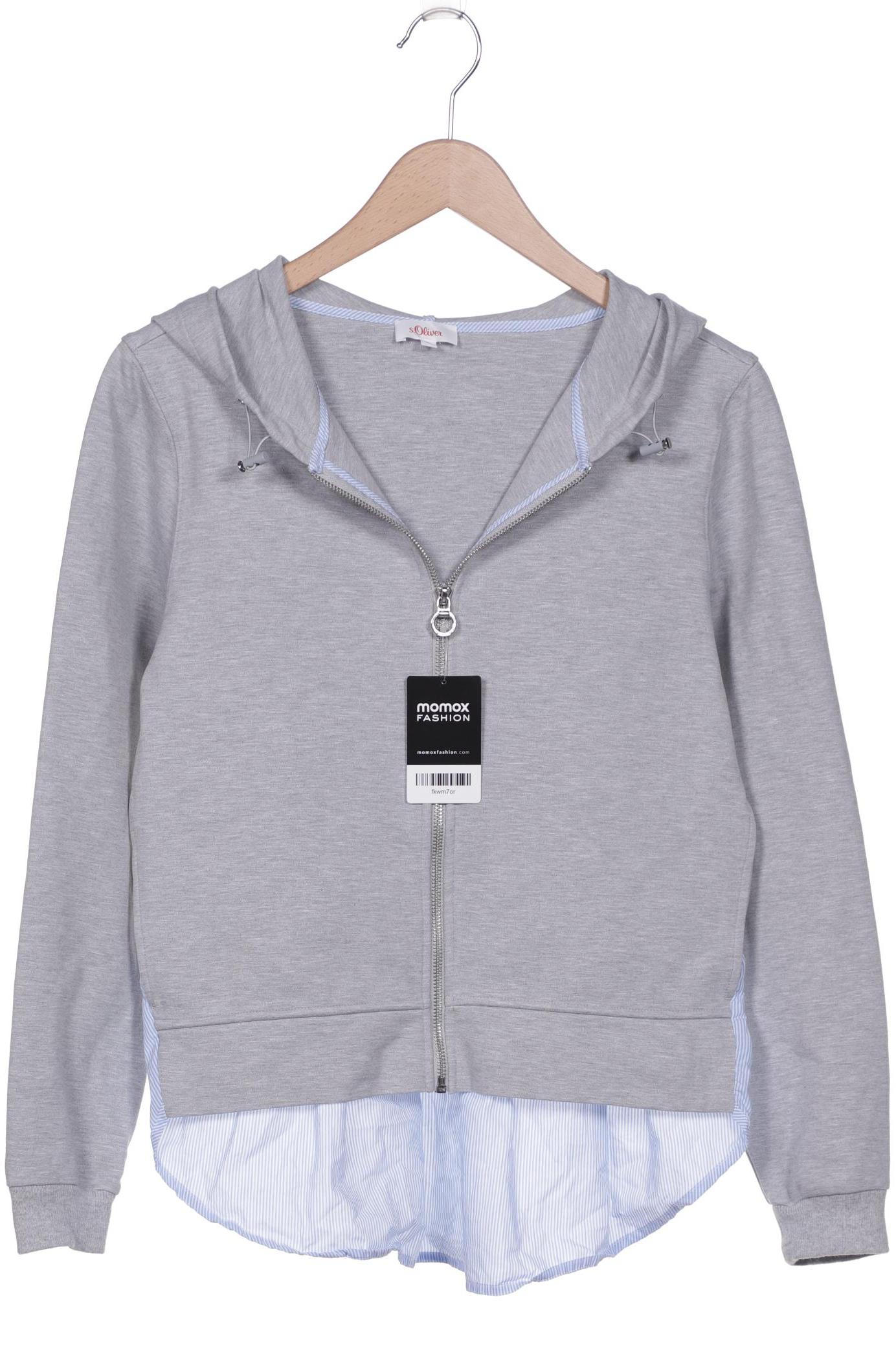 

s.Oliver Damen Kapuzenpullover, grau, Gr. 32