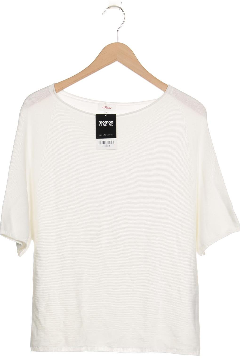 

s.Oliver Damen Pullover, weiß, Gr. 36
