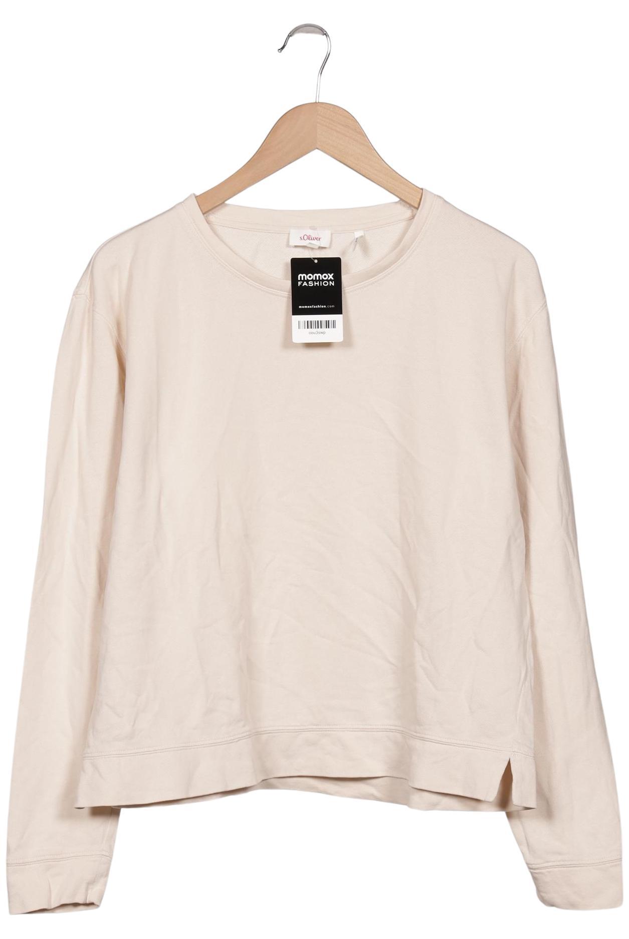 

s.Oliver Damen Sweatshirt, cremeweiß, Gr. 38