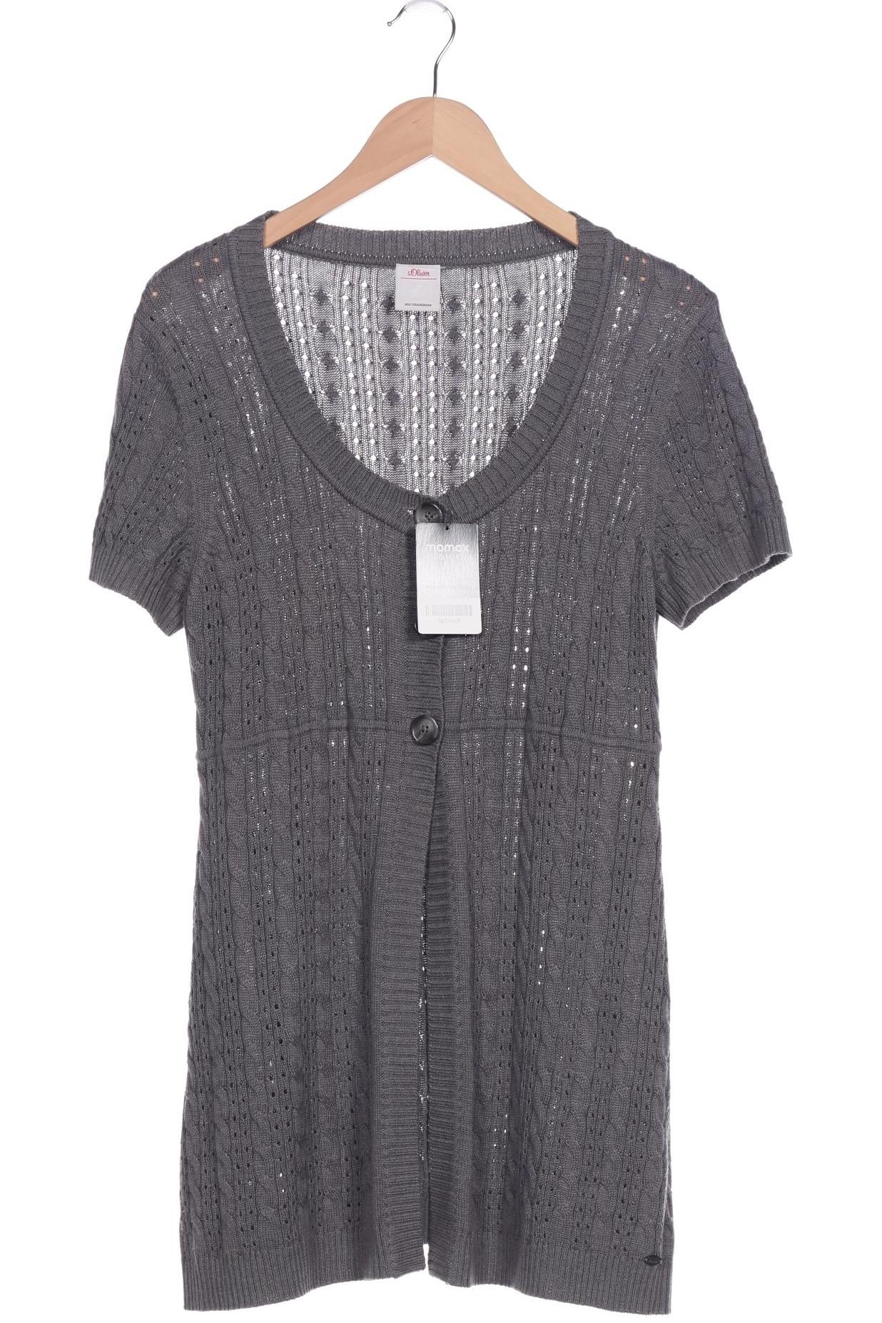 

s.Oliver Damen Strickjacke, grau, Gr. 44