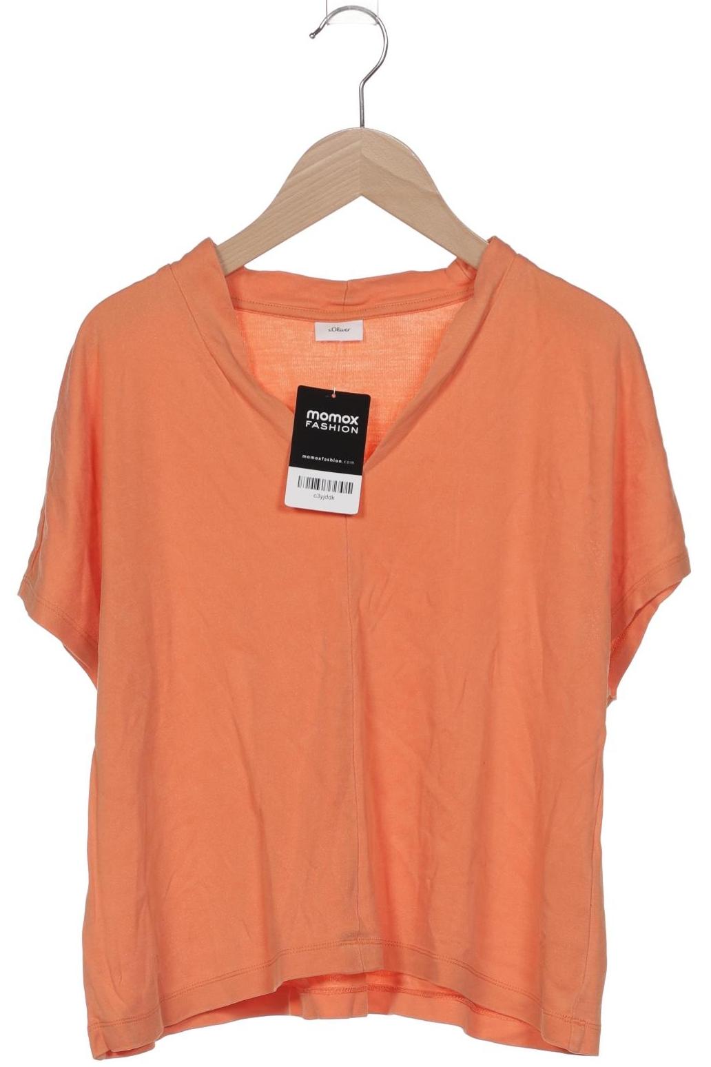 

s.Oliver Damen T-Shirt, orange, Gr. 38