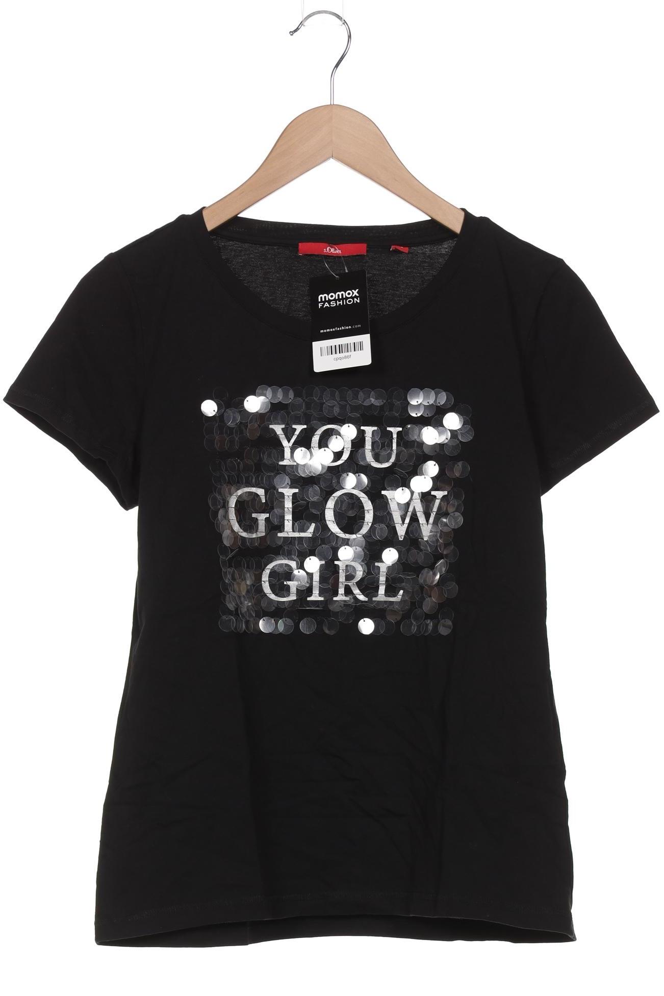 Thumbnail - s.Oliver Damen T-Shirt, schwarz, Gr. 38