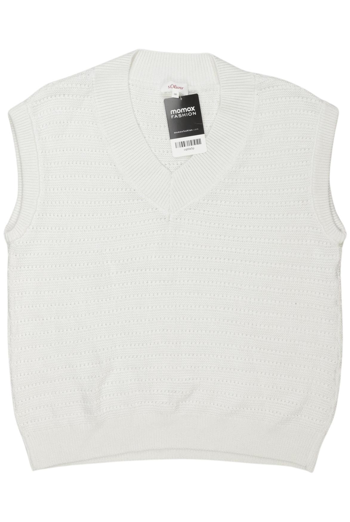 

s.Oliver Damen Pullover, weiß, Gr. 38