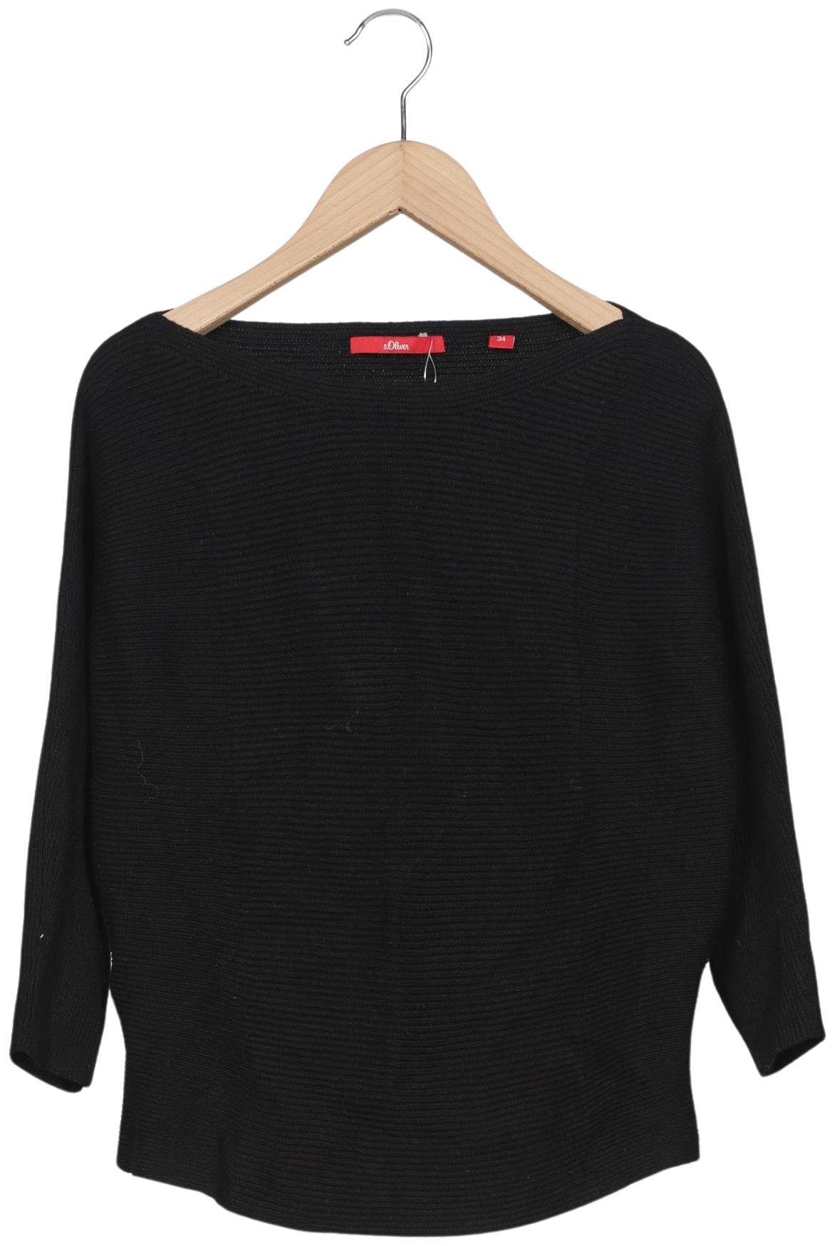 

s.Oliver Damen Pullover, schwarz, Gr. 34