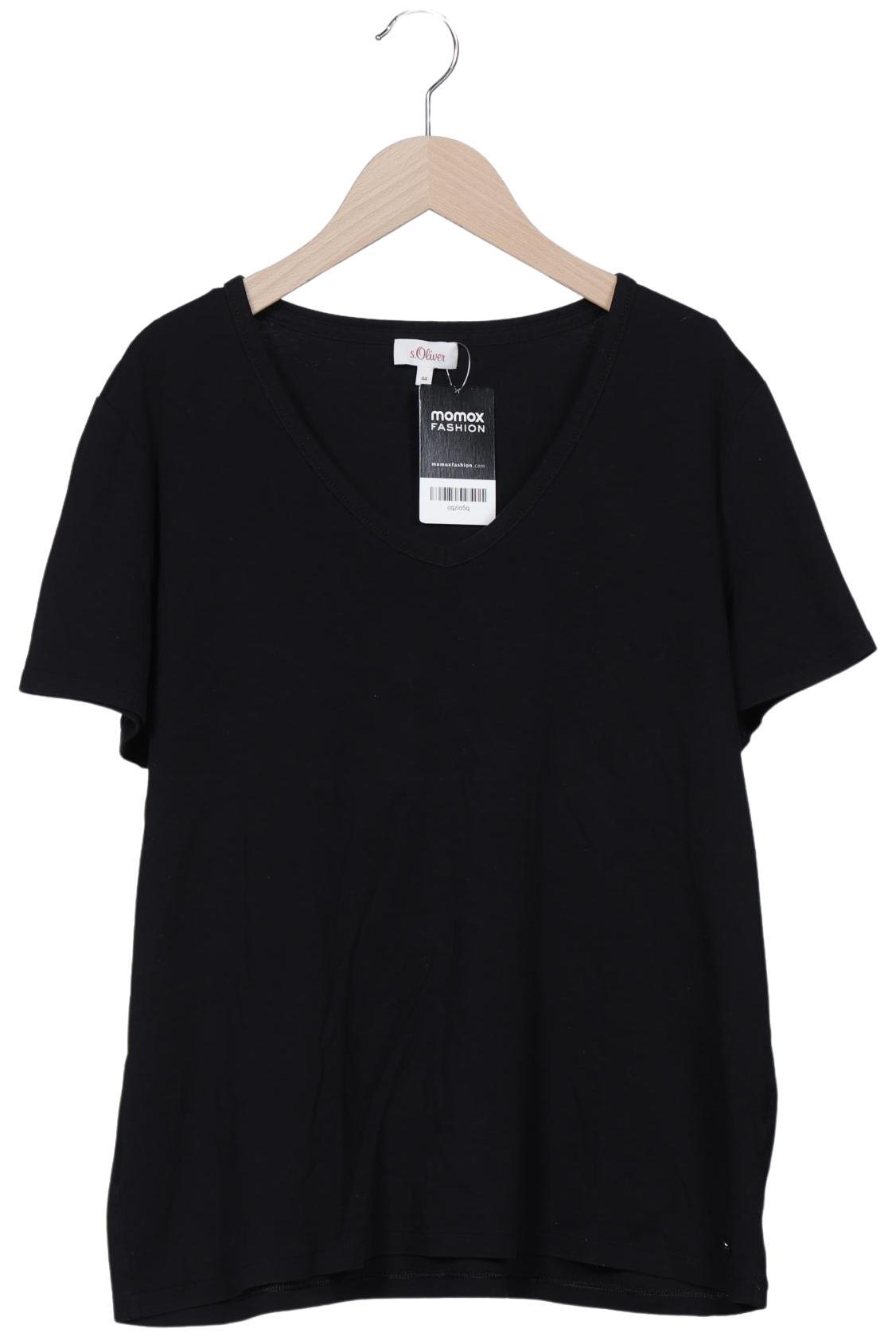 

s.Oliver Damen T-Shirt, schwarz, Gr. 44