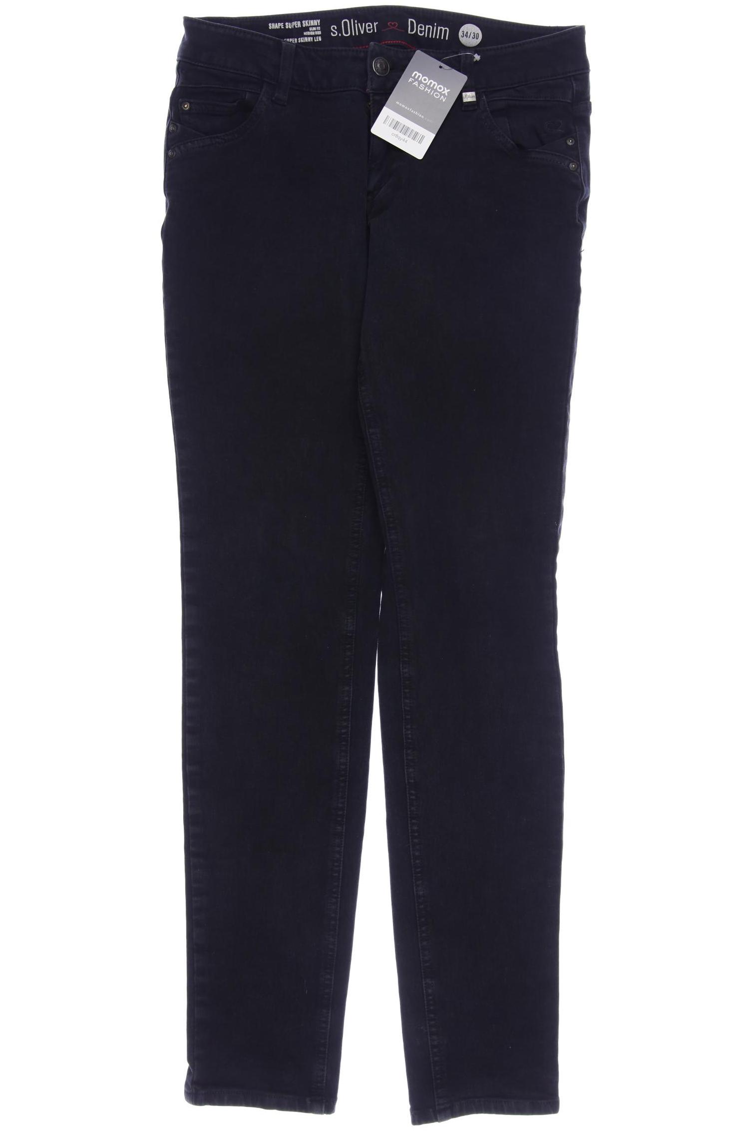 

s.Oliver Damen Jeans, schwarz