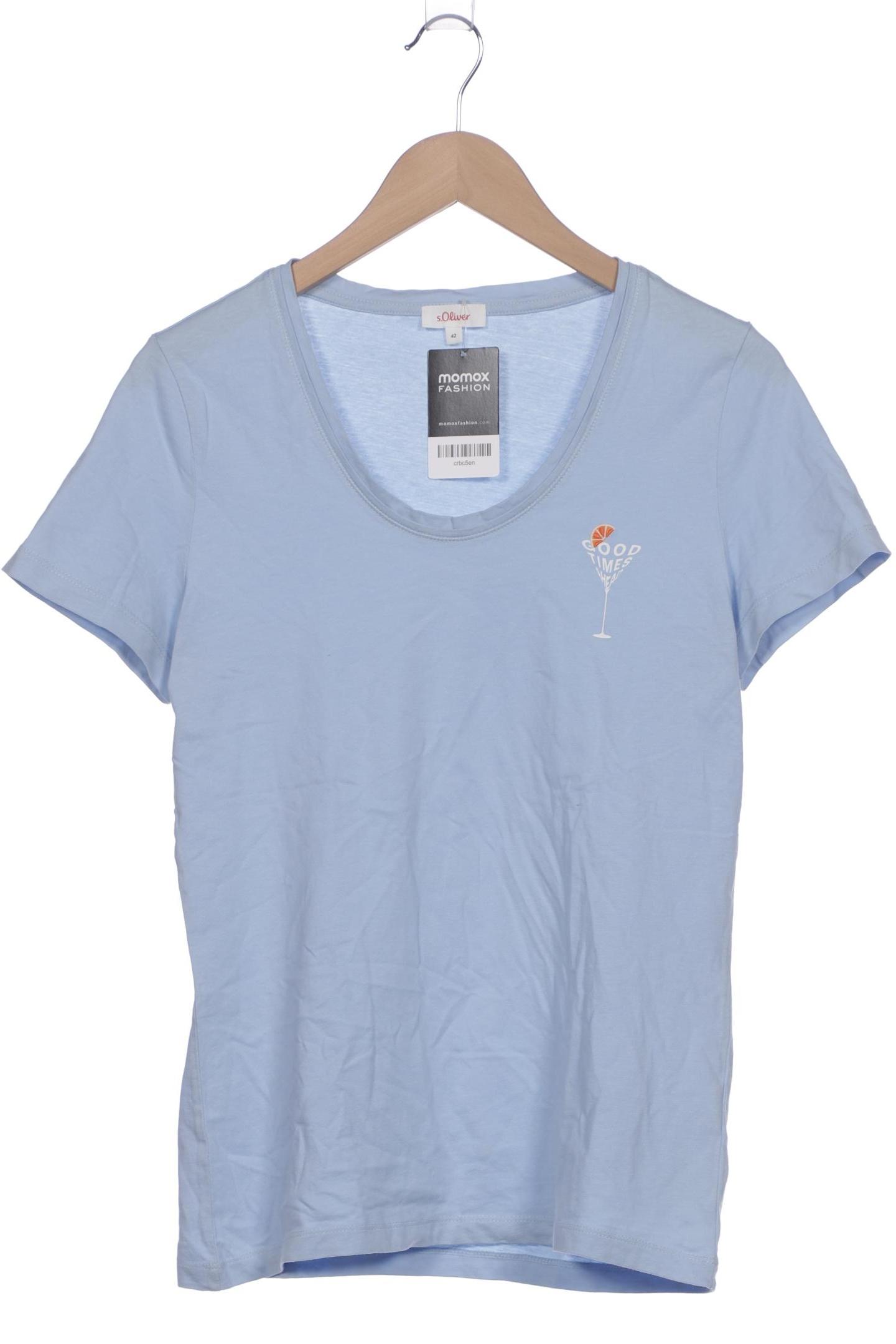 

s.Oliver Damen T-Shirt, hellblau, Gr. 42