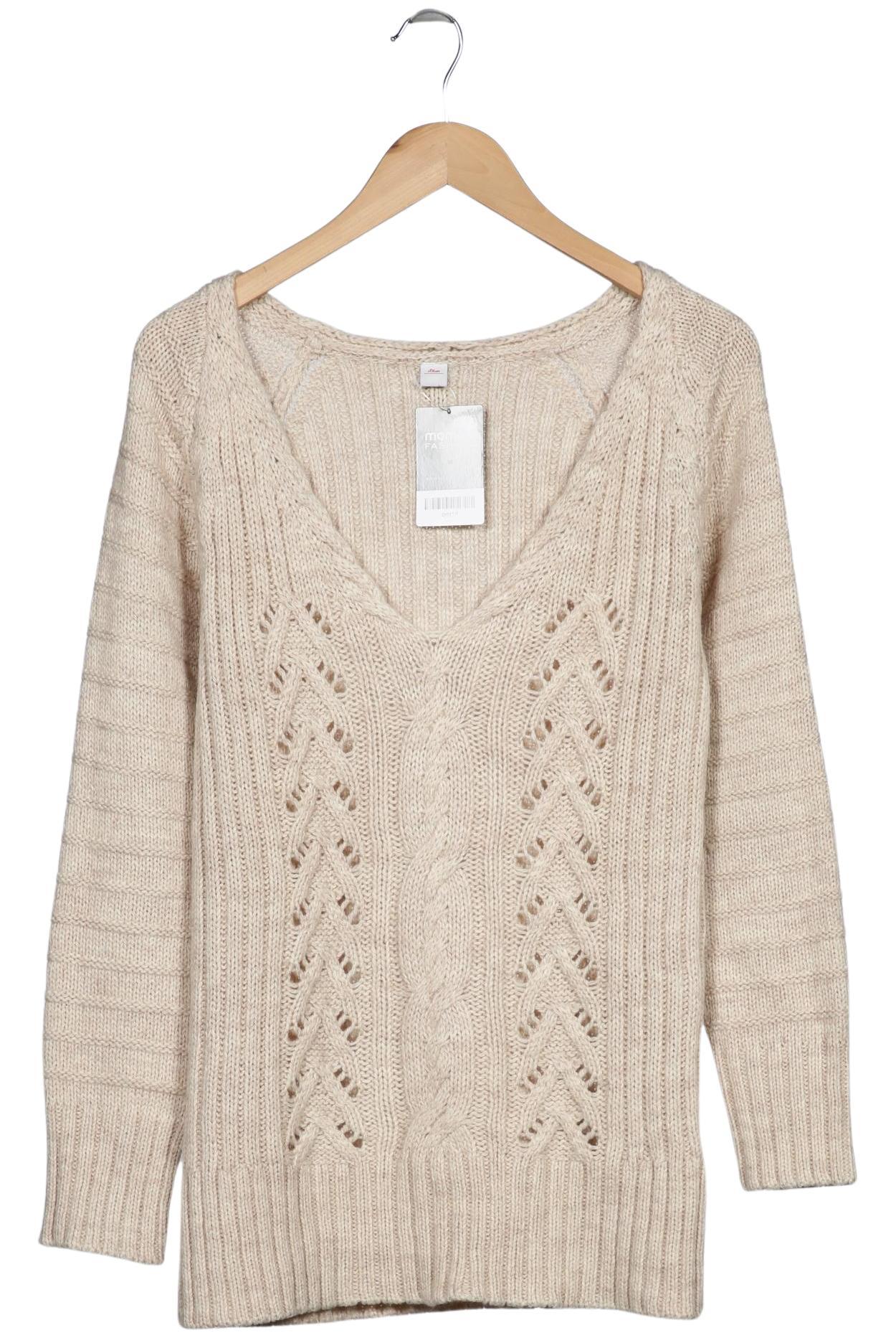 

s.Oliver Damen Pullover, beige, Gr. 36