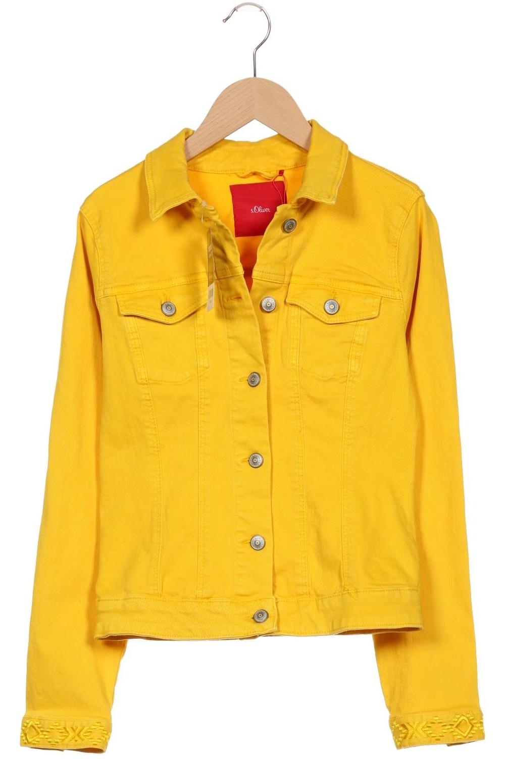 

s.Oliver Damen Jacke, gelb, Gr. 36