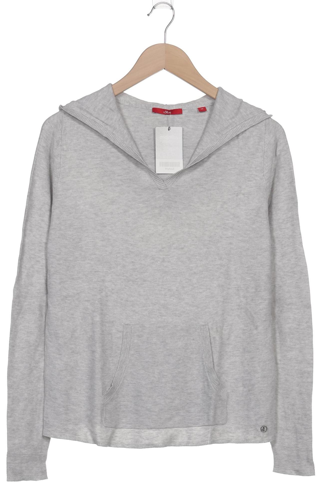 

s.Oliver Damen Kapuzenpullover, grau, Gr. 36