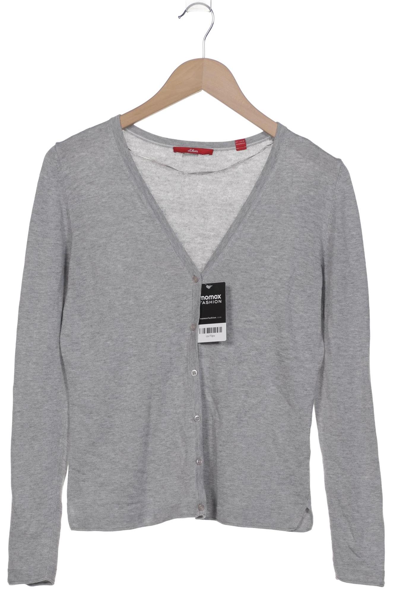 

s.Oliver Damen Strickjacke, grau, Gr. 36