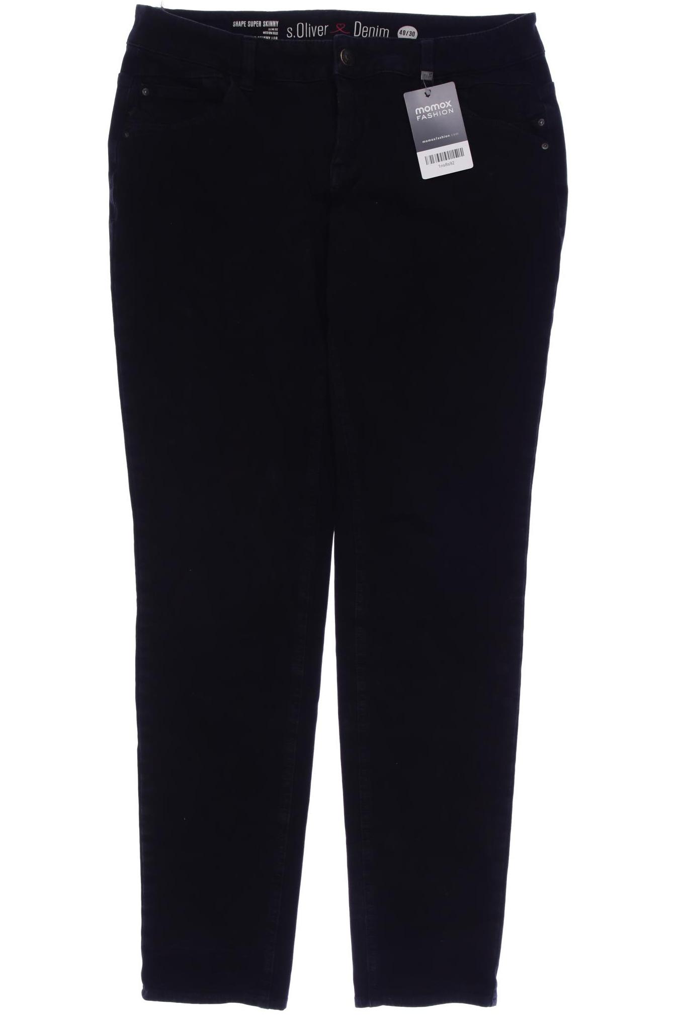 

s.Oliver Damen Jeans, schwarz