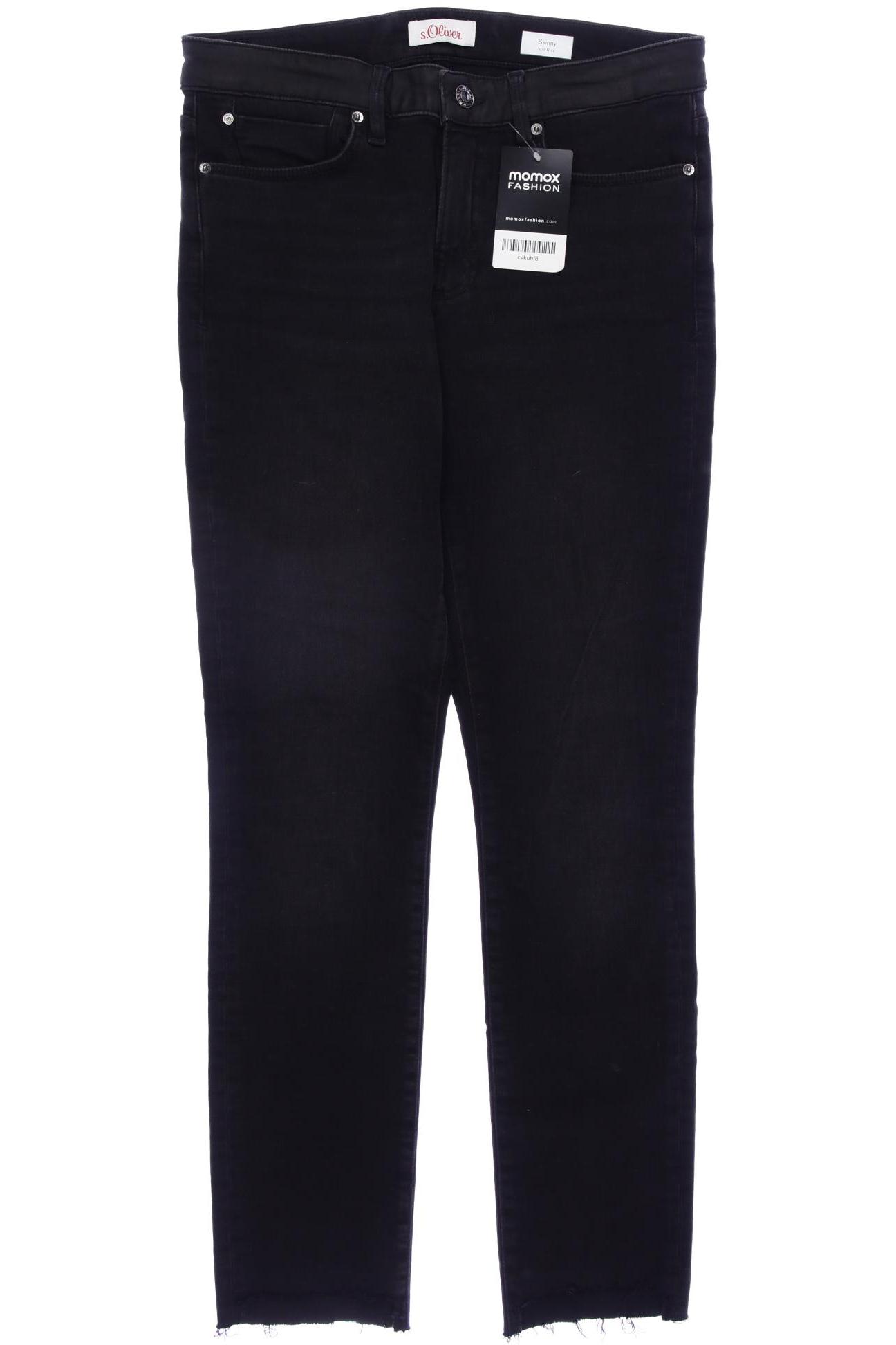 

s.Oliver Damen Jeans, schwarz