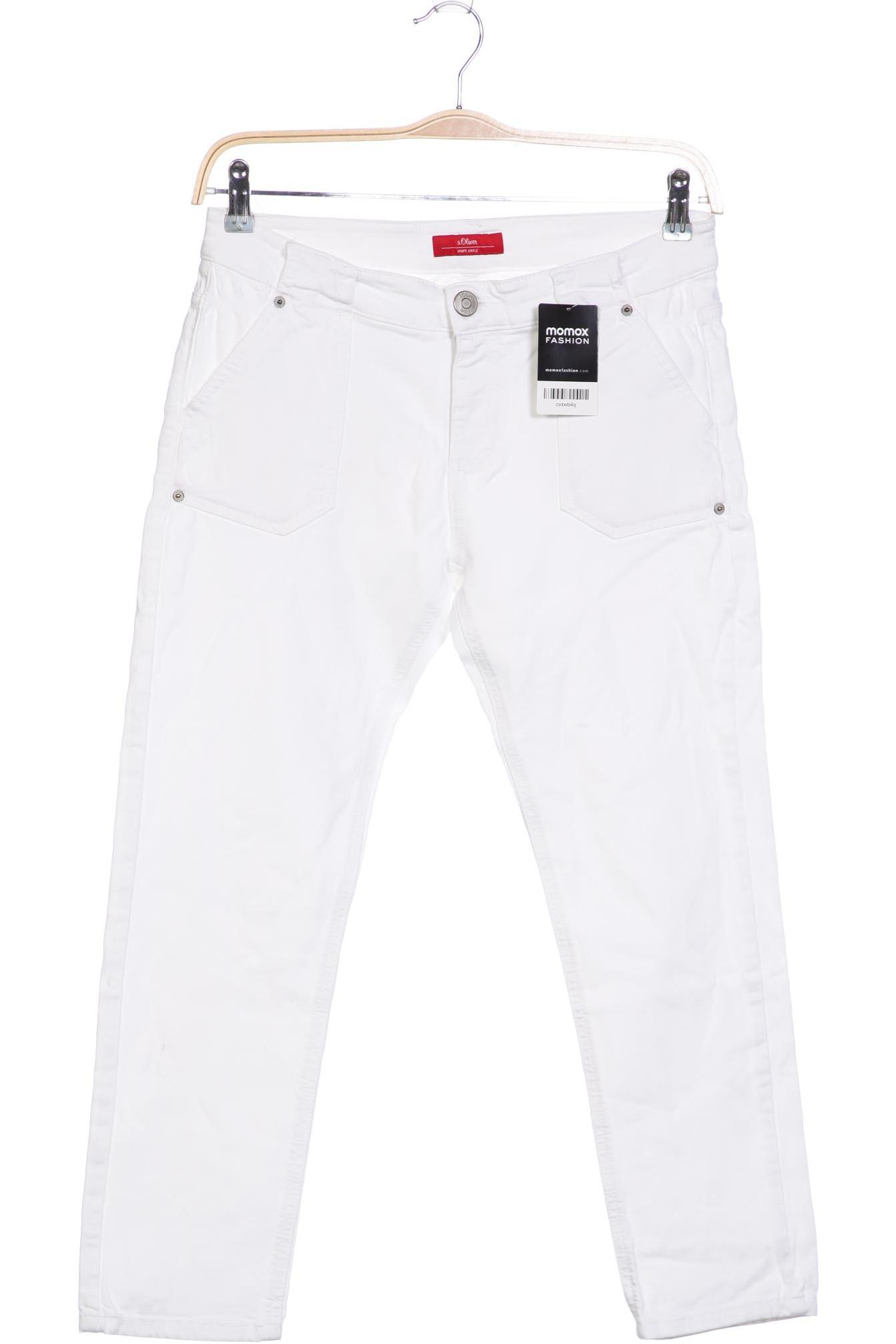 

s.Oliver Damen Jeans, weiß