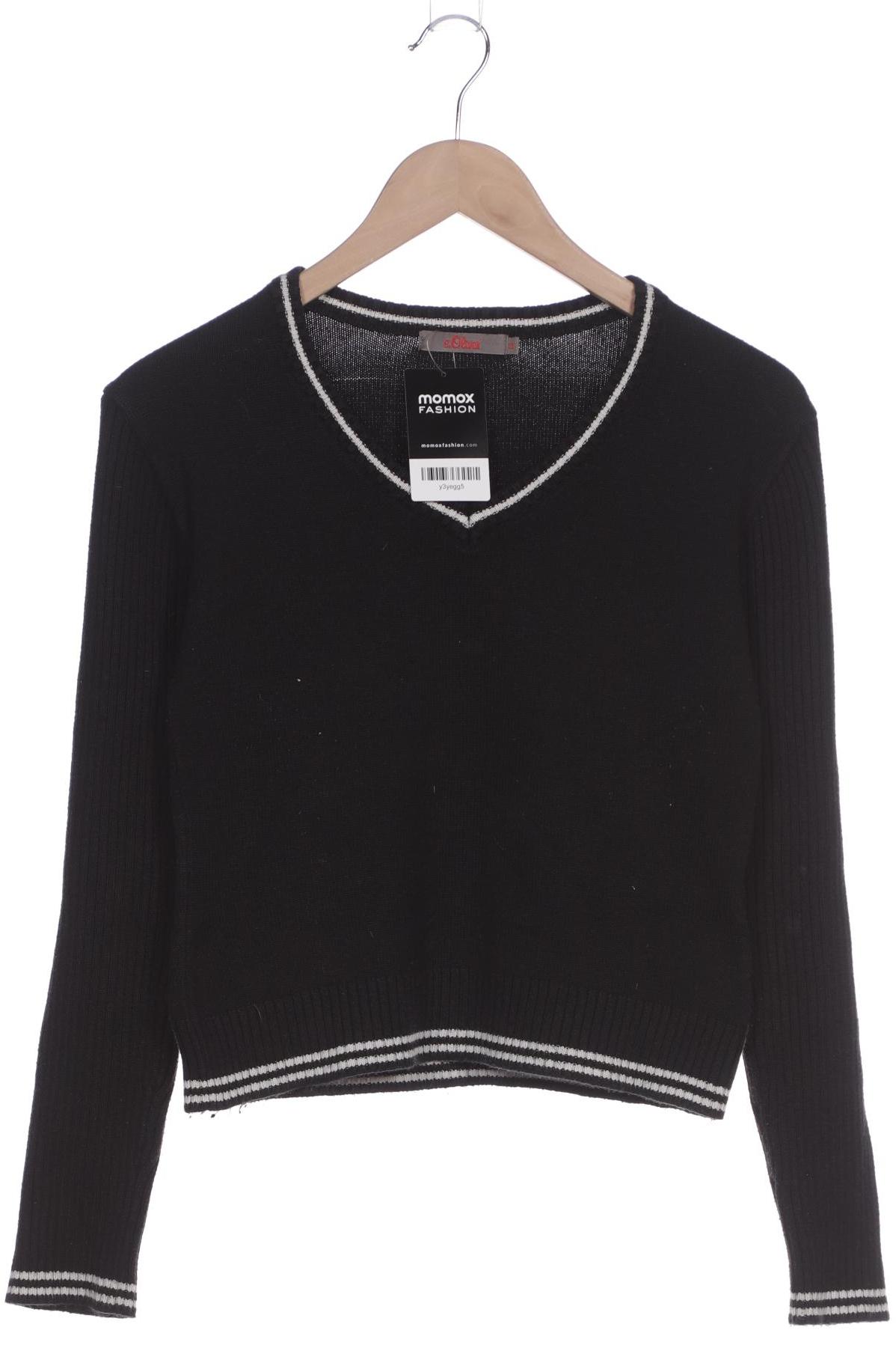 

s.Oliver Damen Pullover, schwarz, Gr. 38