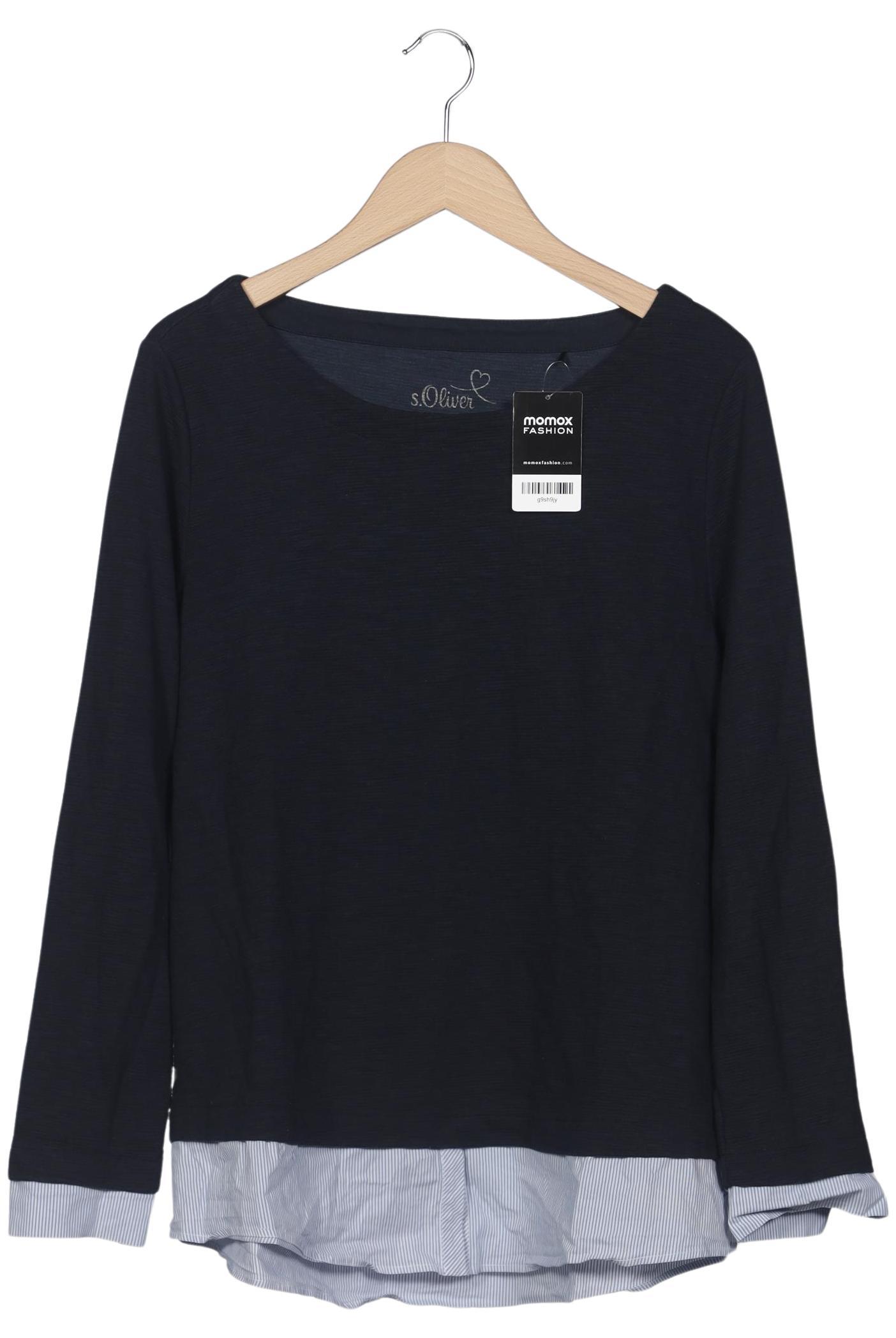 

s.Oliver Damen Langarmshirt, marineblau, Gr. 46