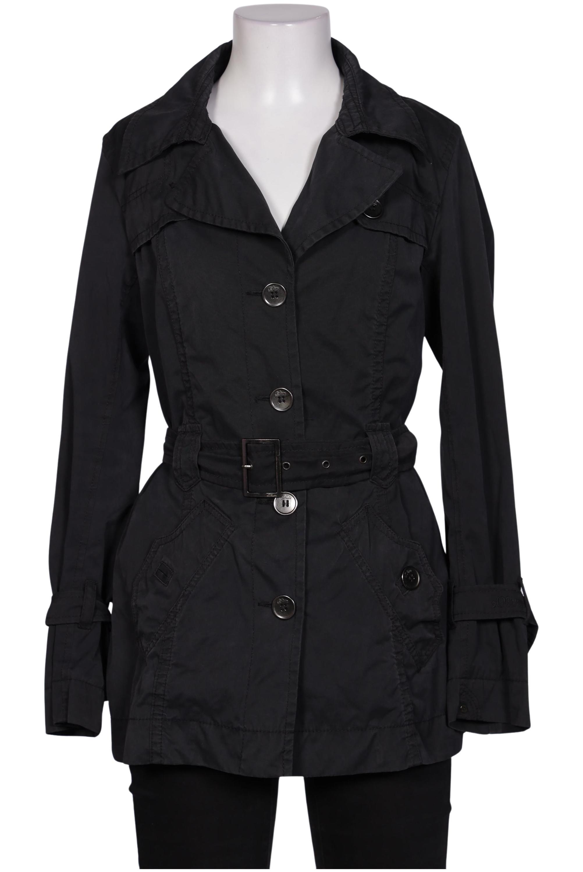 

s.Oliver Damen Mantel, schwarz, Gr. 36