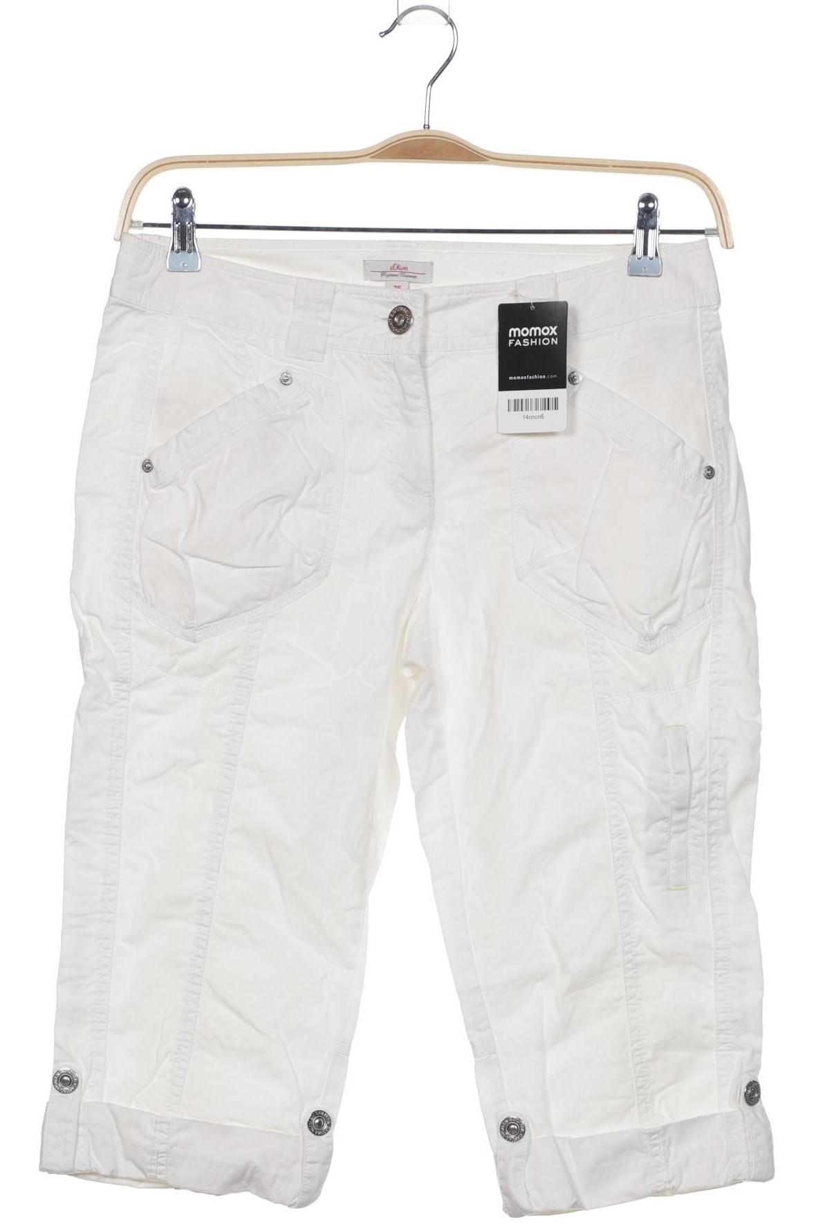 

s.Oliver Damen Stoffhose, weiß, Gr. 36