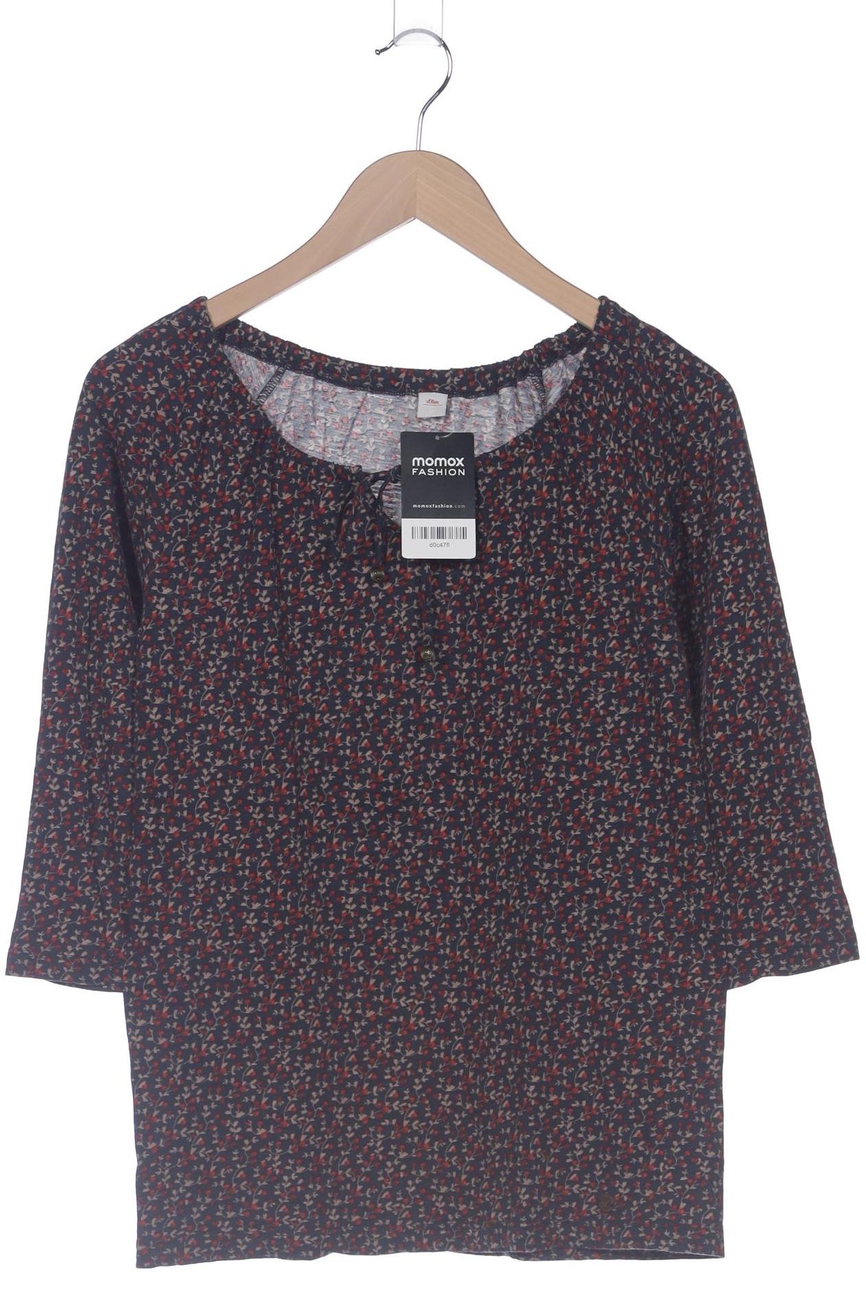 

s.Oliver Damen Langarmshirt, marineblau, Gr. 38