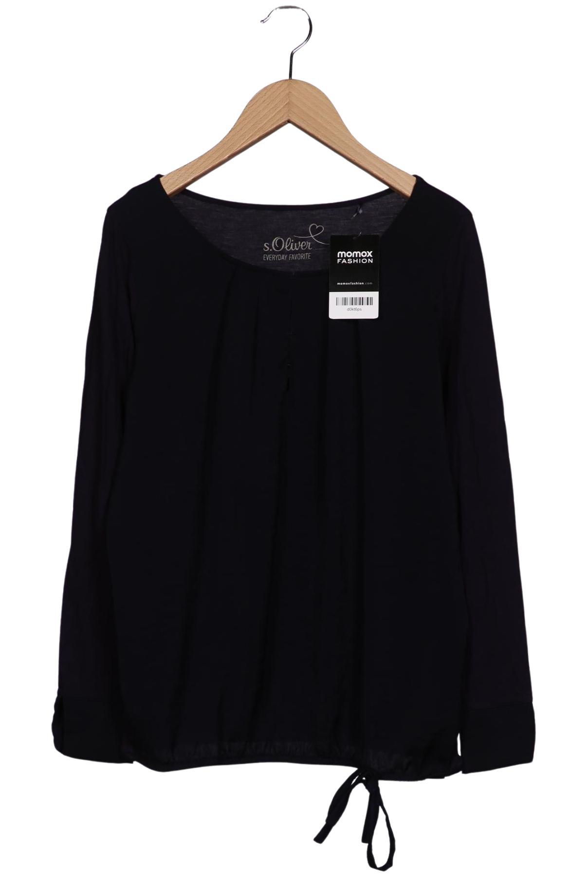 

s.Oliver Damen Langarmshirt, marineblau, Gr. 34