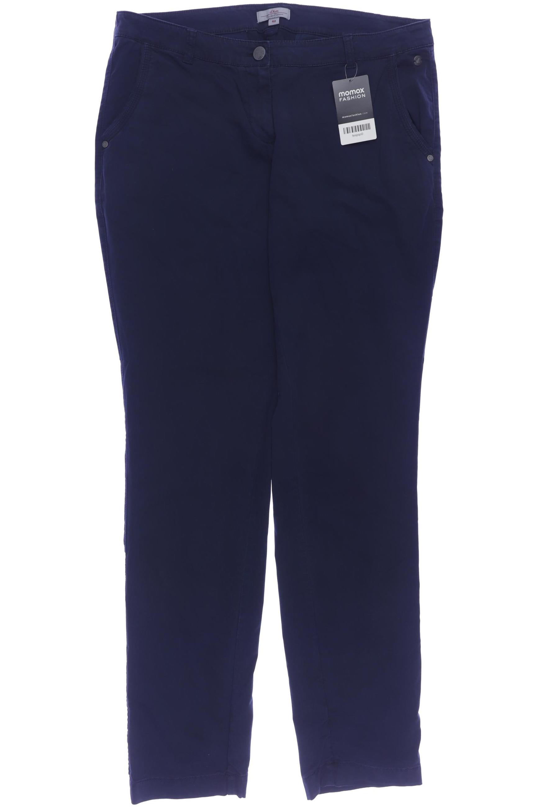 

s.Oliver Damen Stoffhose, marineblau, Gr. 40