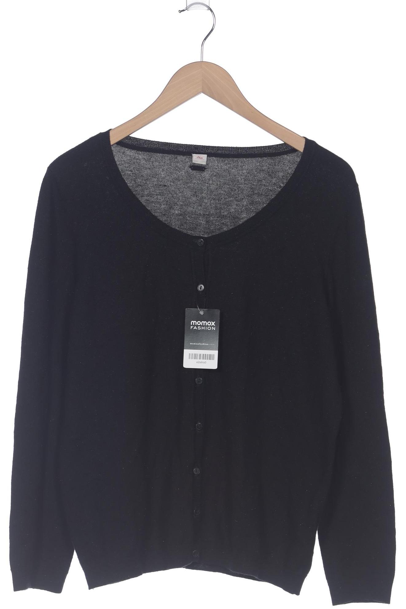 

s.Oliver Damen Strickjacke, schwarz, Gr. 44