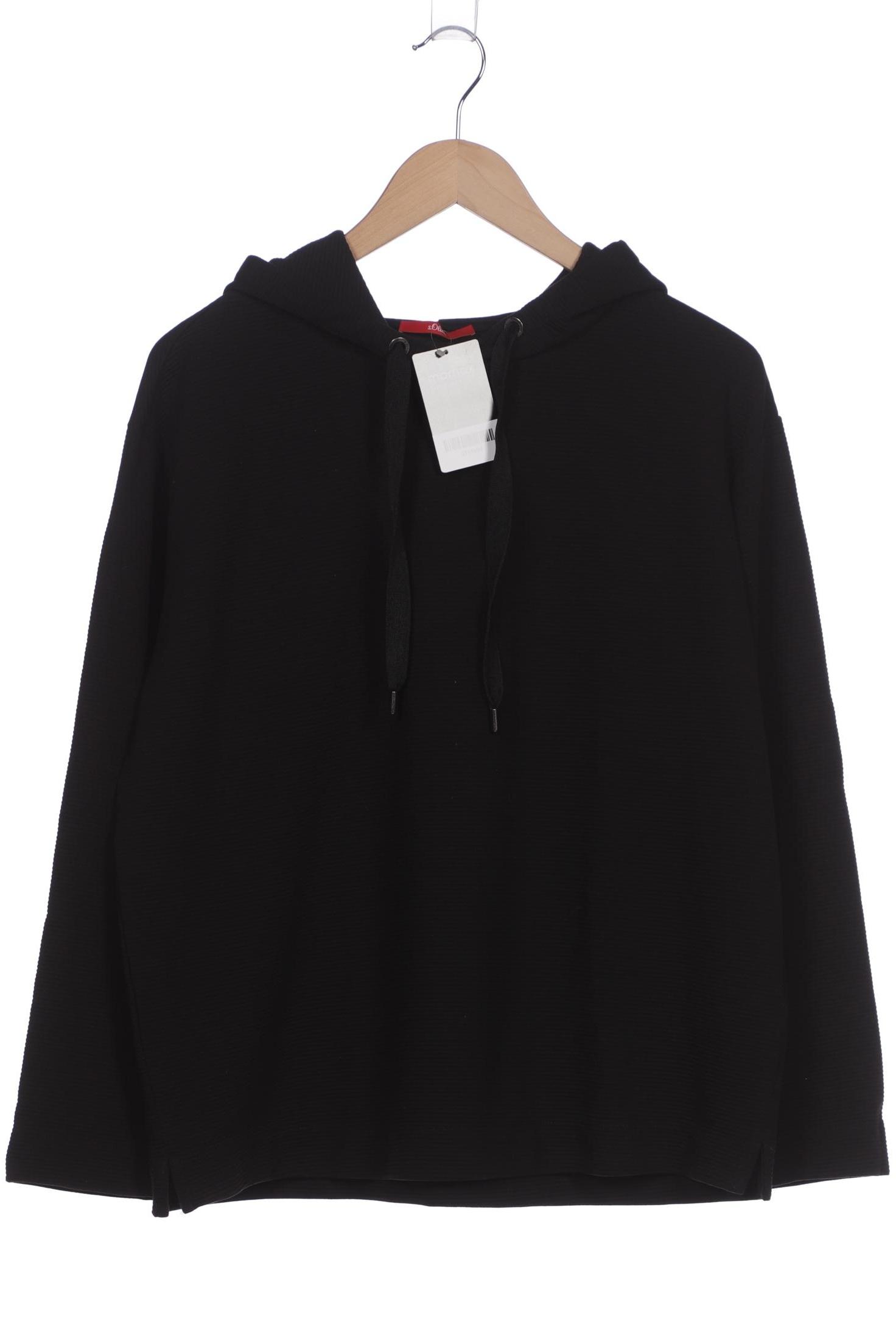 

s.Oliver Damen Kapuzenpullover, schwarz, Gr. 38