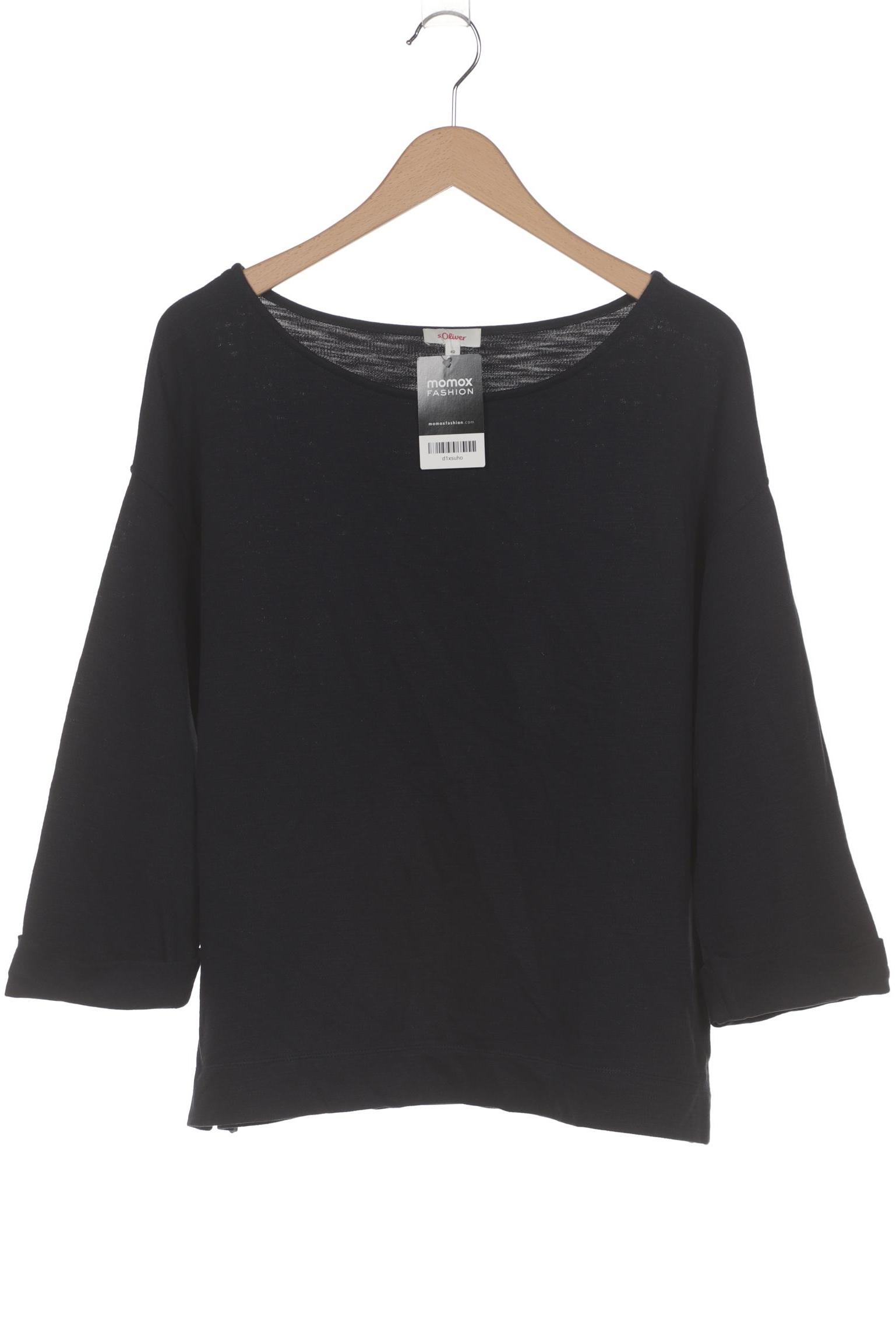 

s.Oliver Damen Langarmshirt, marineblau, Gr. 42