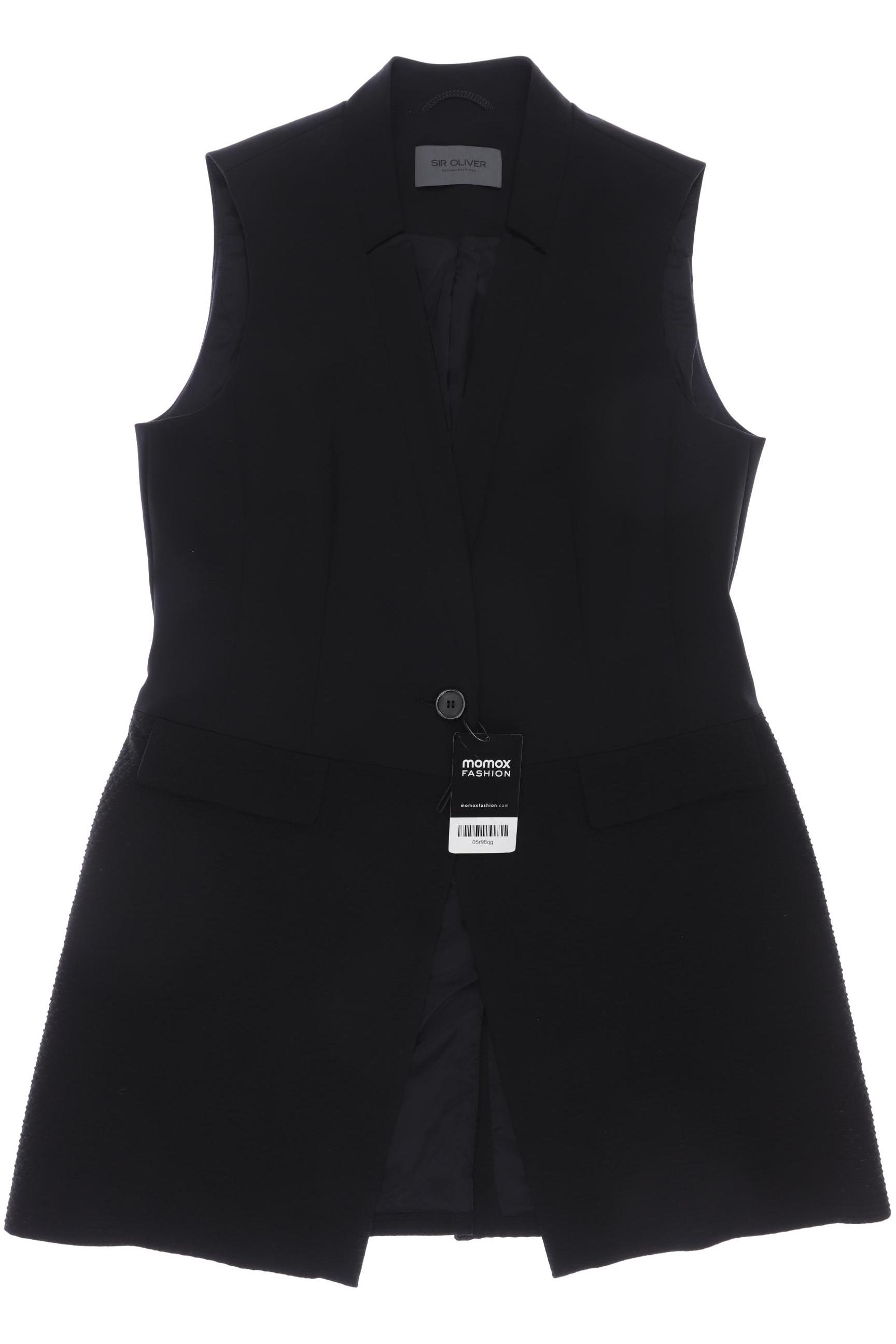 

s.Oliver Damen Weste, schwarz, Gr. 38