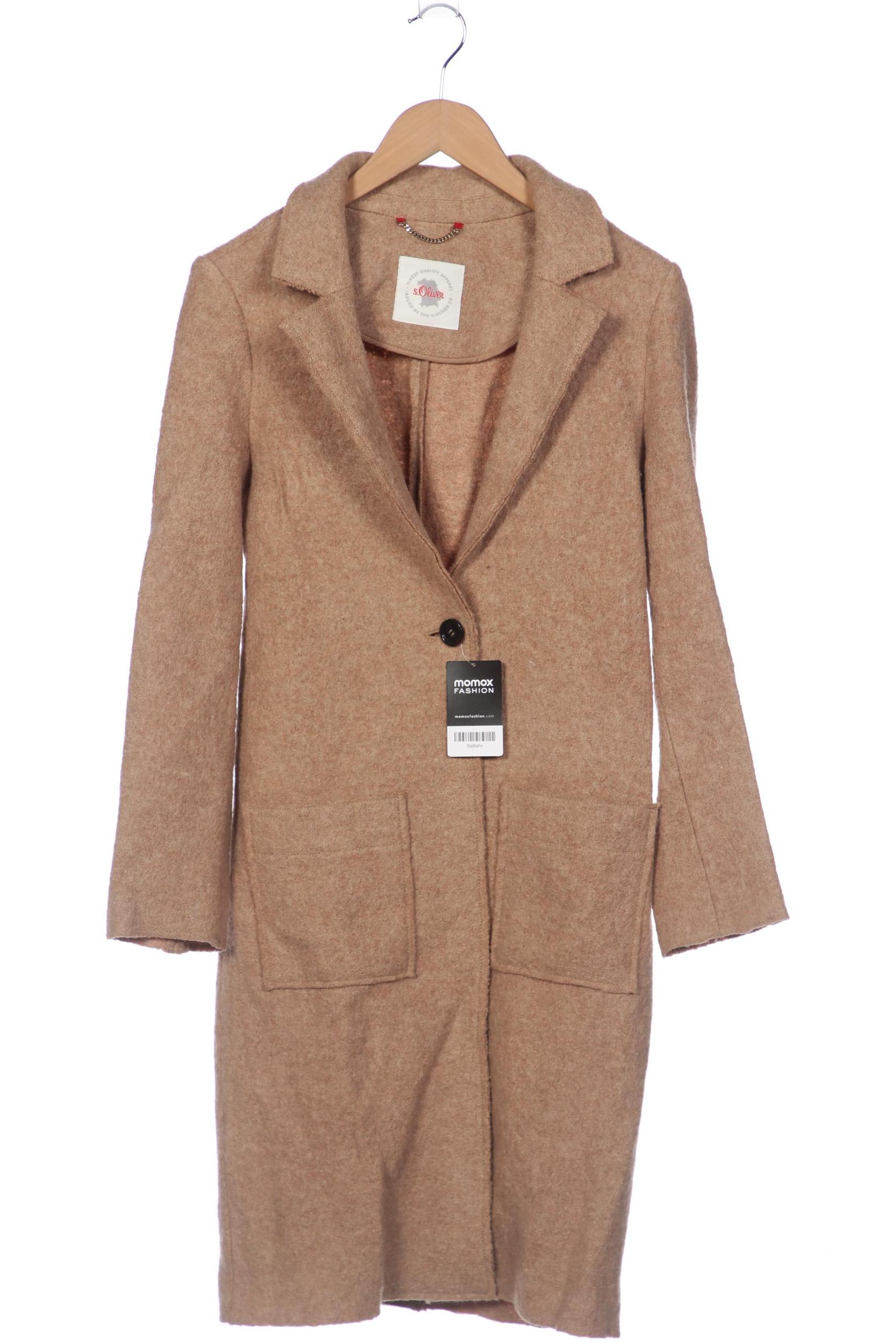 

s.Oliver Damen Mantel, beige, Gr. 34