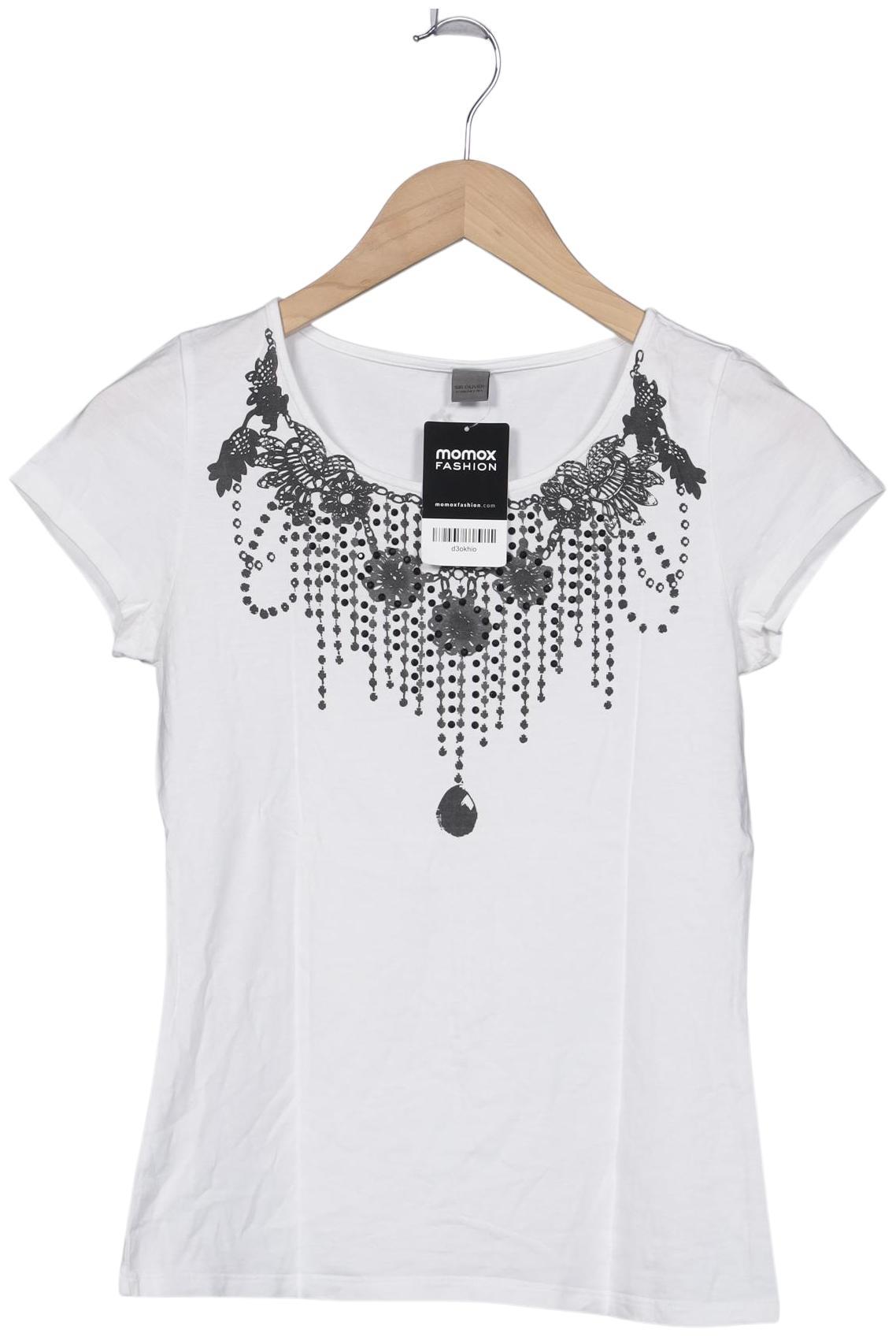 

s.Oliver Damen T-Shirt, weiß, Gr. 36
