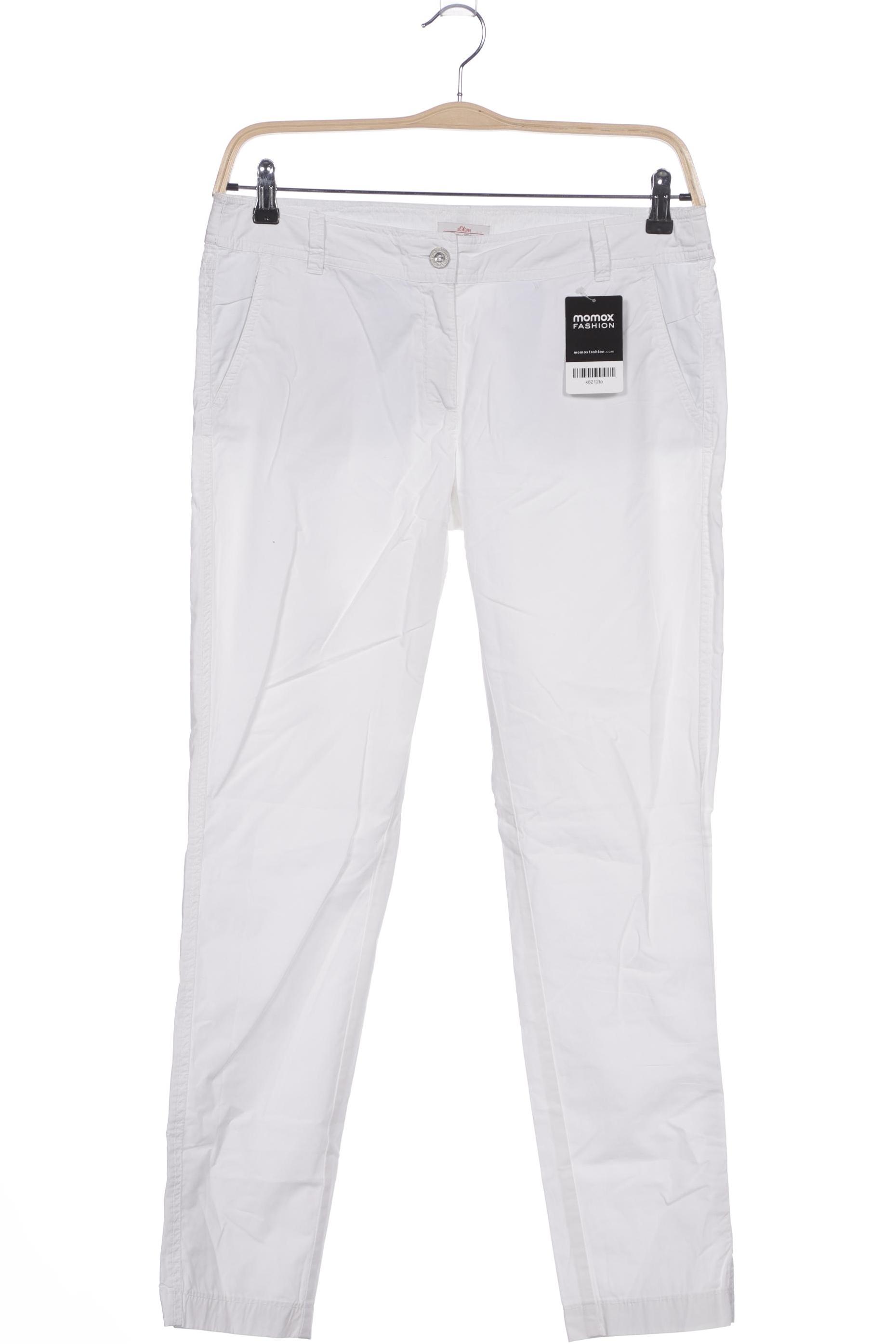 

s.Oliver Damen Stoffhose, weiß, Gr. 38
