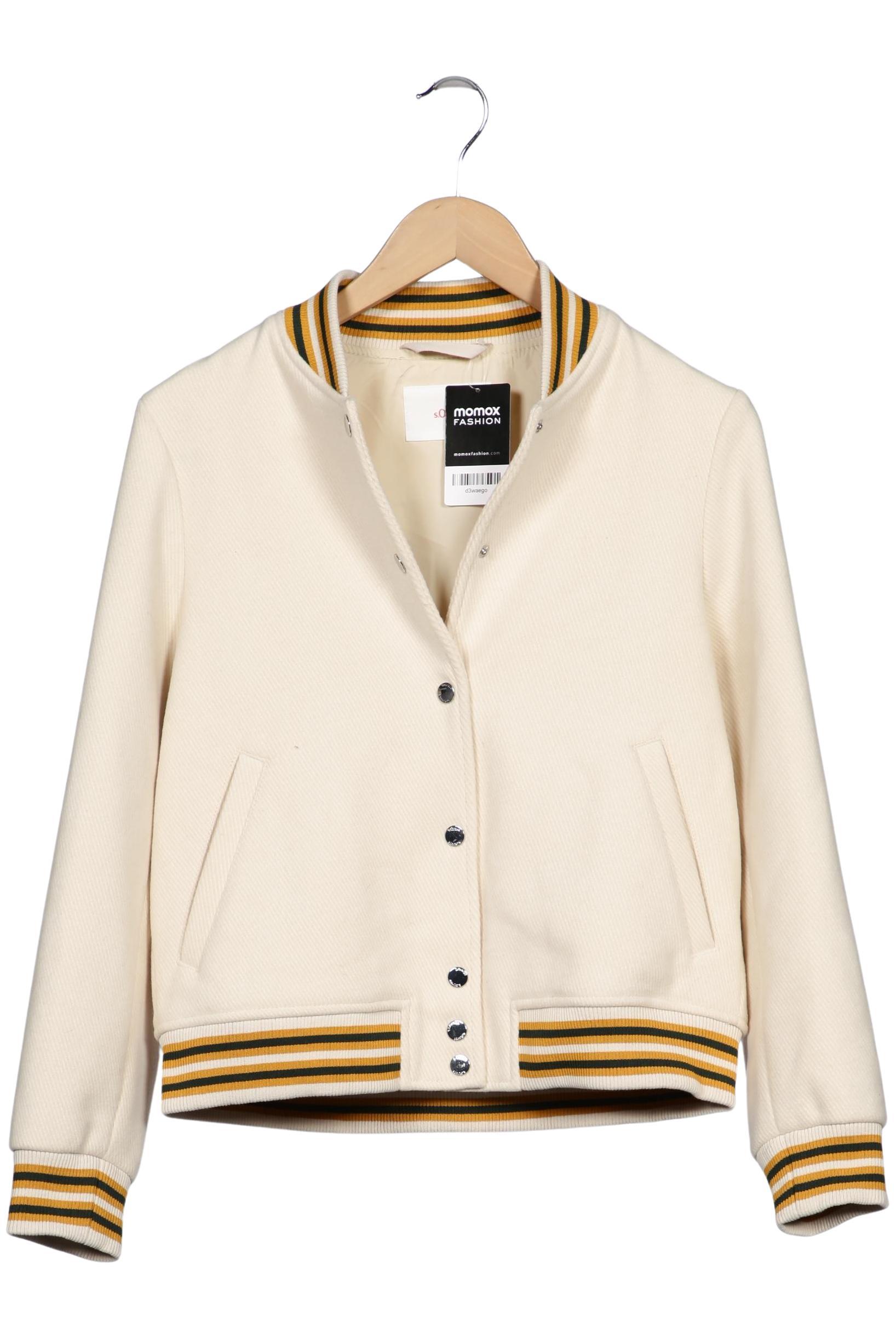 

s.Oliver Damen Jacke, cremeweiß, Gr. 36