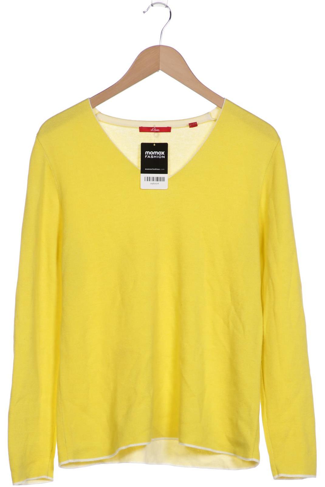 

s.Oliver Damen Pullover, gelb, Gr. 40