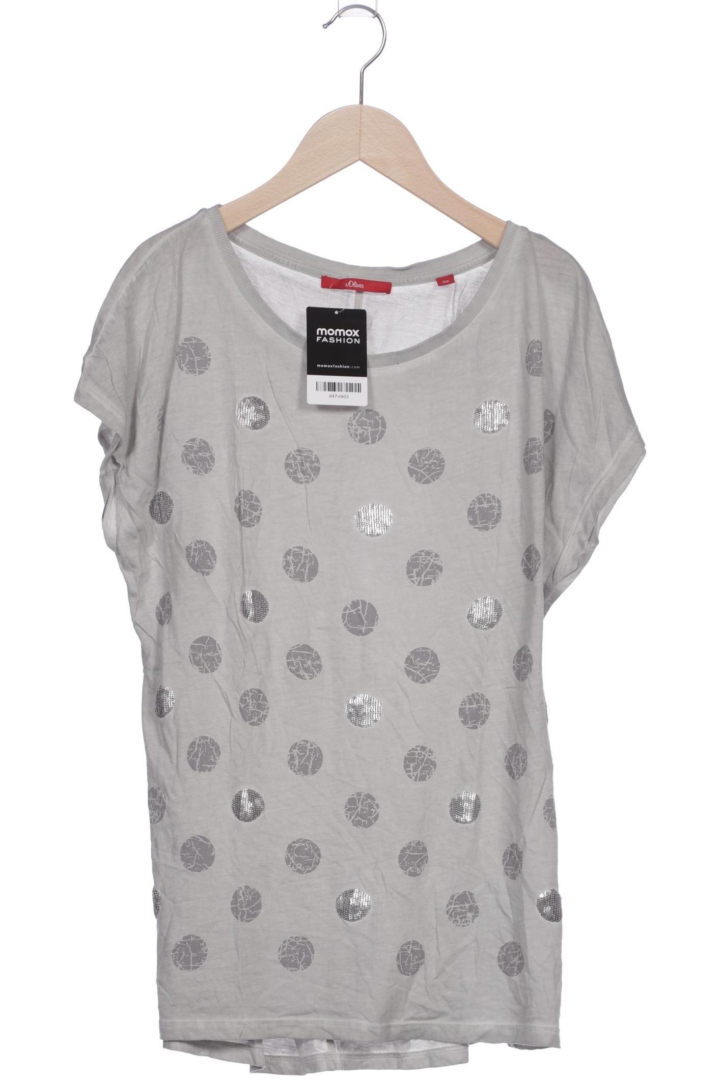 

s.Oliver Damen T-Shirt, grau, Gr. 38