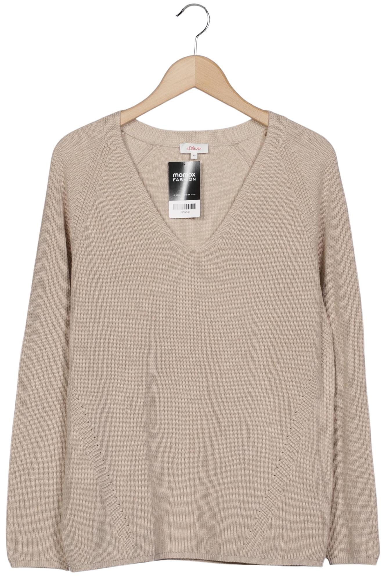 

s.Oliver Damen Pullover, beige, Gr. 40