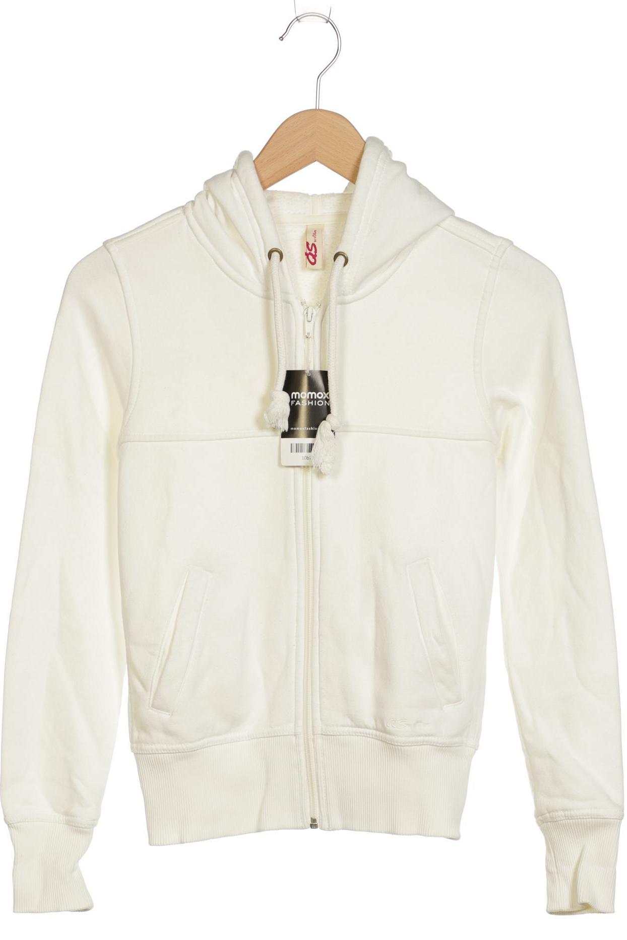 

s.Oliver Damen Kapuzenpullover, weiß, Gr. 34